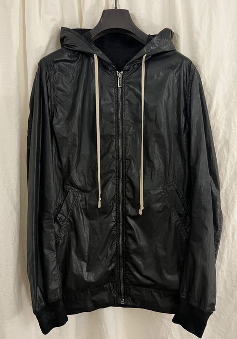 Rick Owens Rick Owens 13ss Wax-coated hooded jacket | Grailed