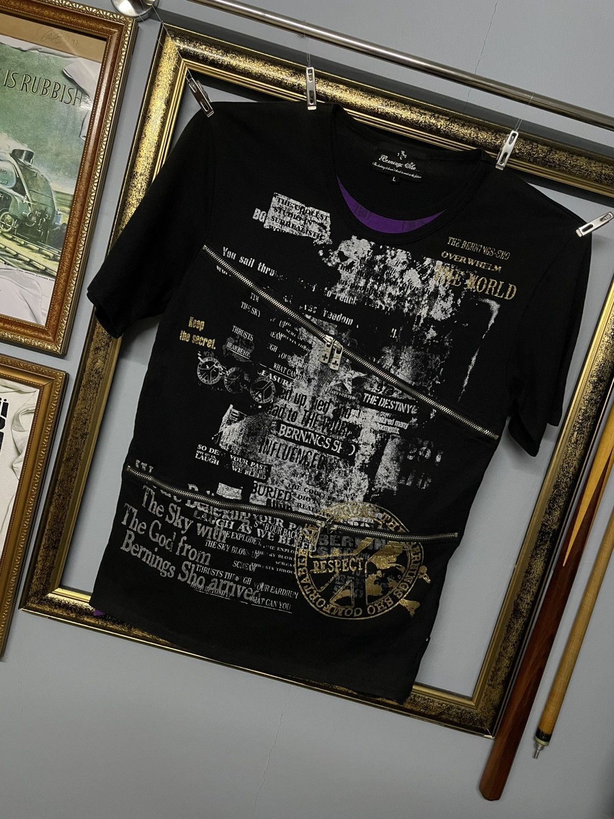 Hysteric Glamour Vintage 1990s Japan Designer Bernings Sho Punk Bondage Tee Size US S / EU 44-46 / 1 - 3 Thumbnail