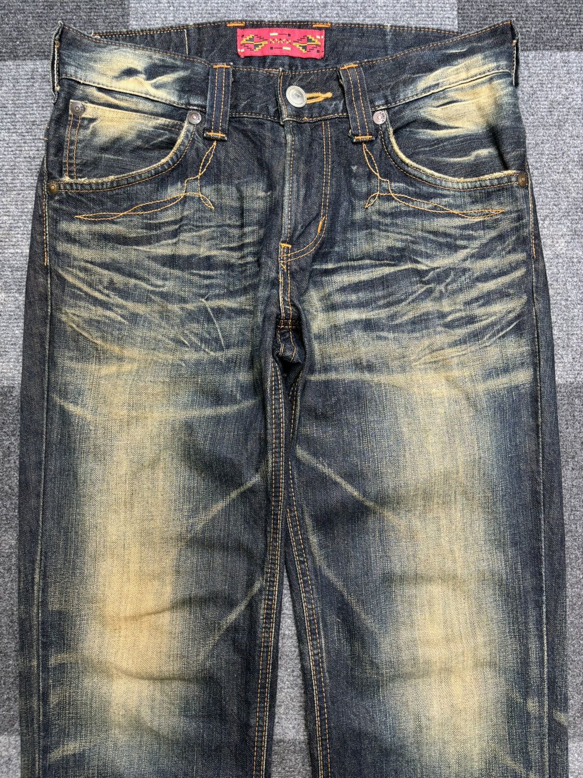 Edwin 💥90s Style💥Rare Insane Edwin 421 Rusty Fades Denim F462 Size US 31 - 9 Thumbnail
