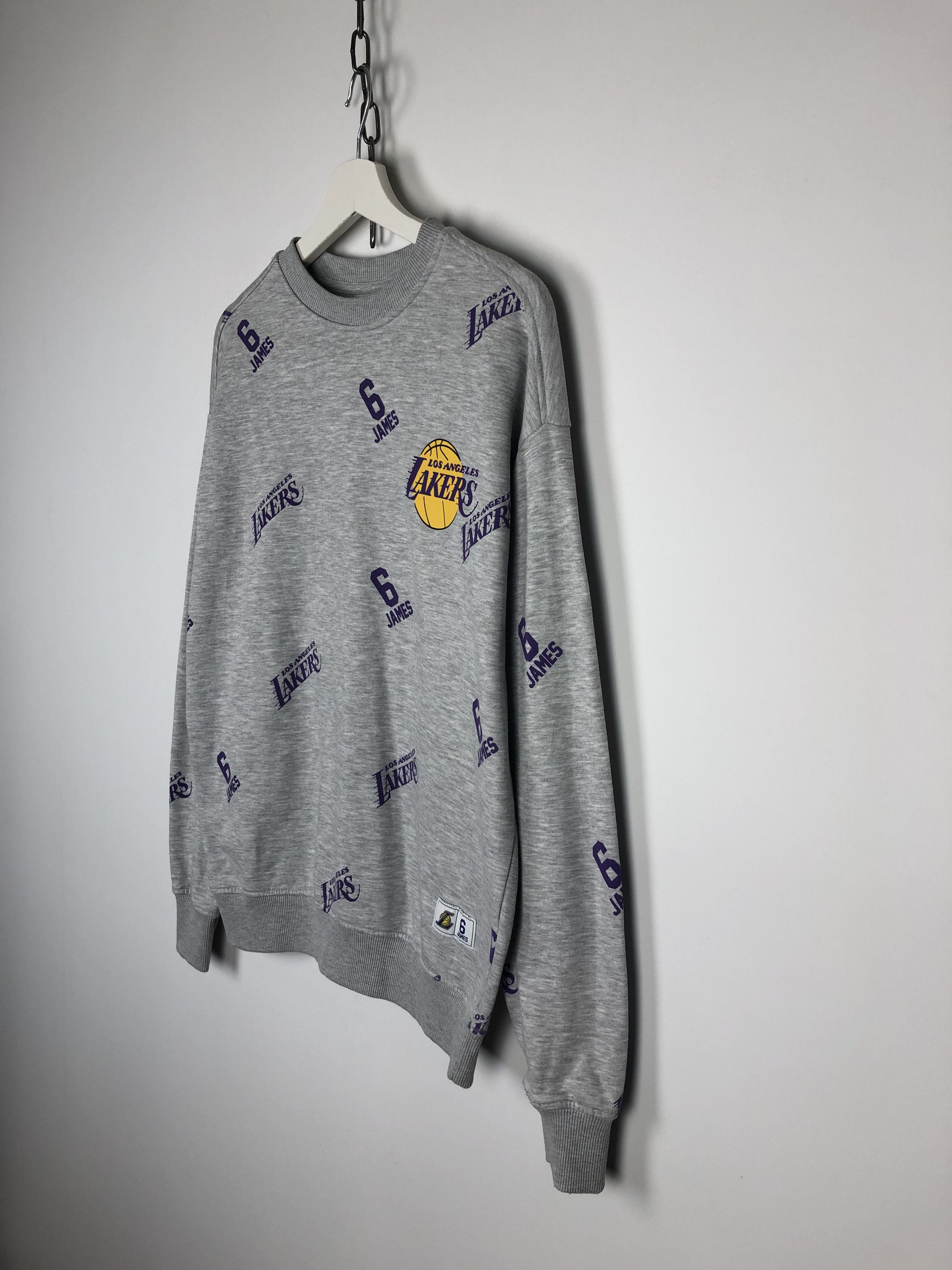 NBA NBA Los Angeles Laker Sweatshirt Crewneck Gray size S Size US S / EU 44-46 / 1 - 6 Thumbnail