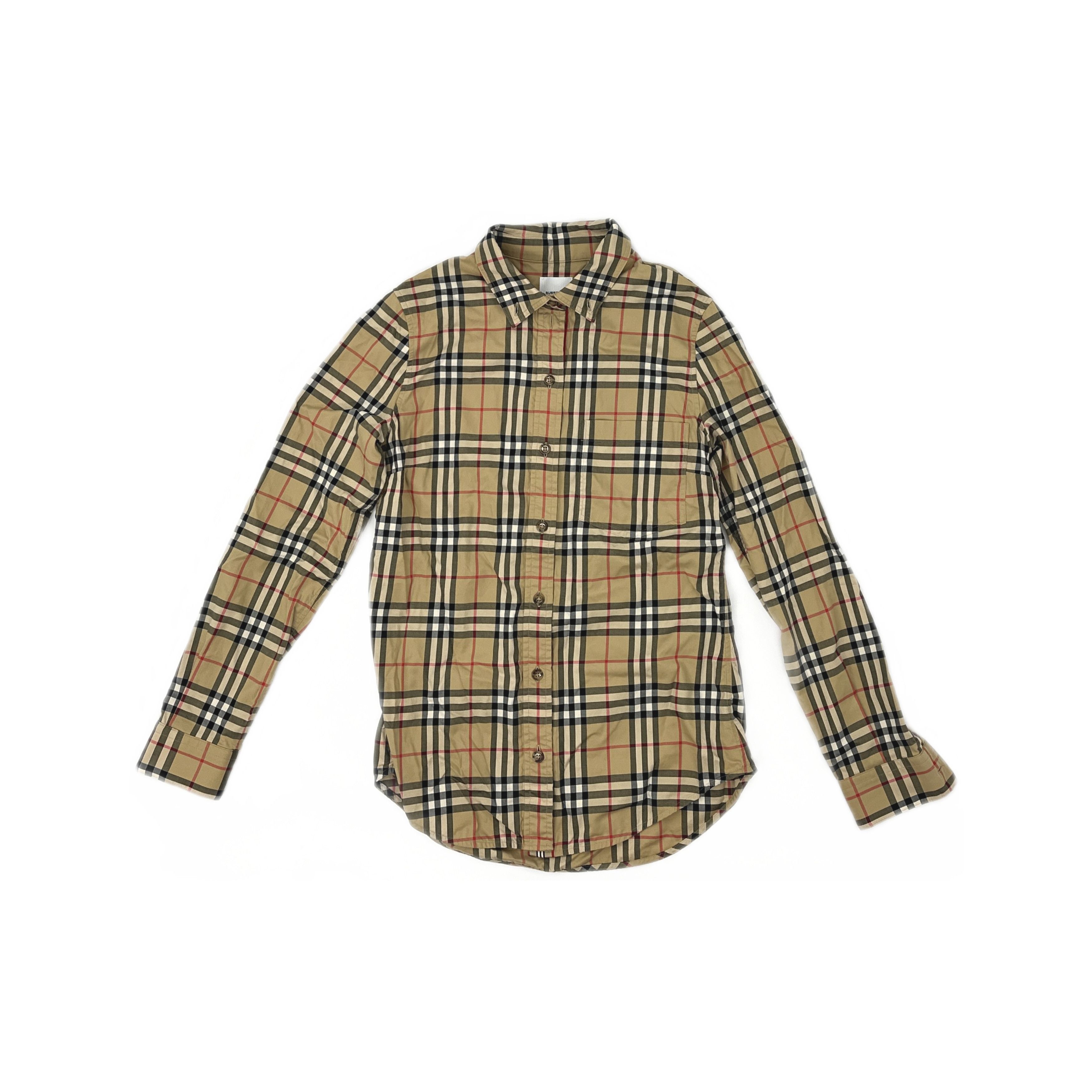Burberry Burberry Classic Check Button Up Shirt Size 6 Size M / US 6-8 / IT 42-44 - 1 Thumbnail