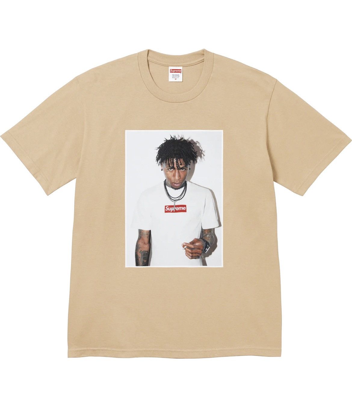 Supreme Tan Box Logo Tee | Grailed