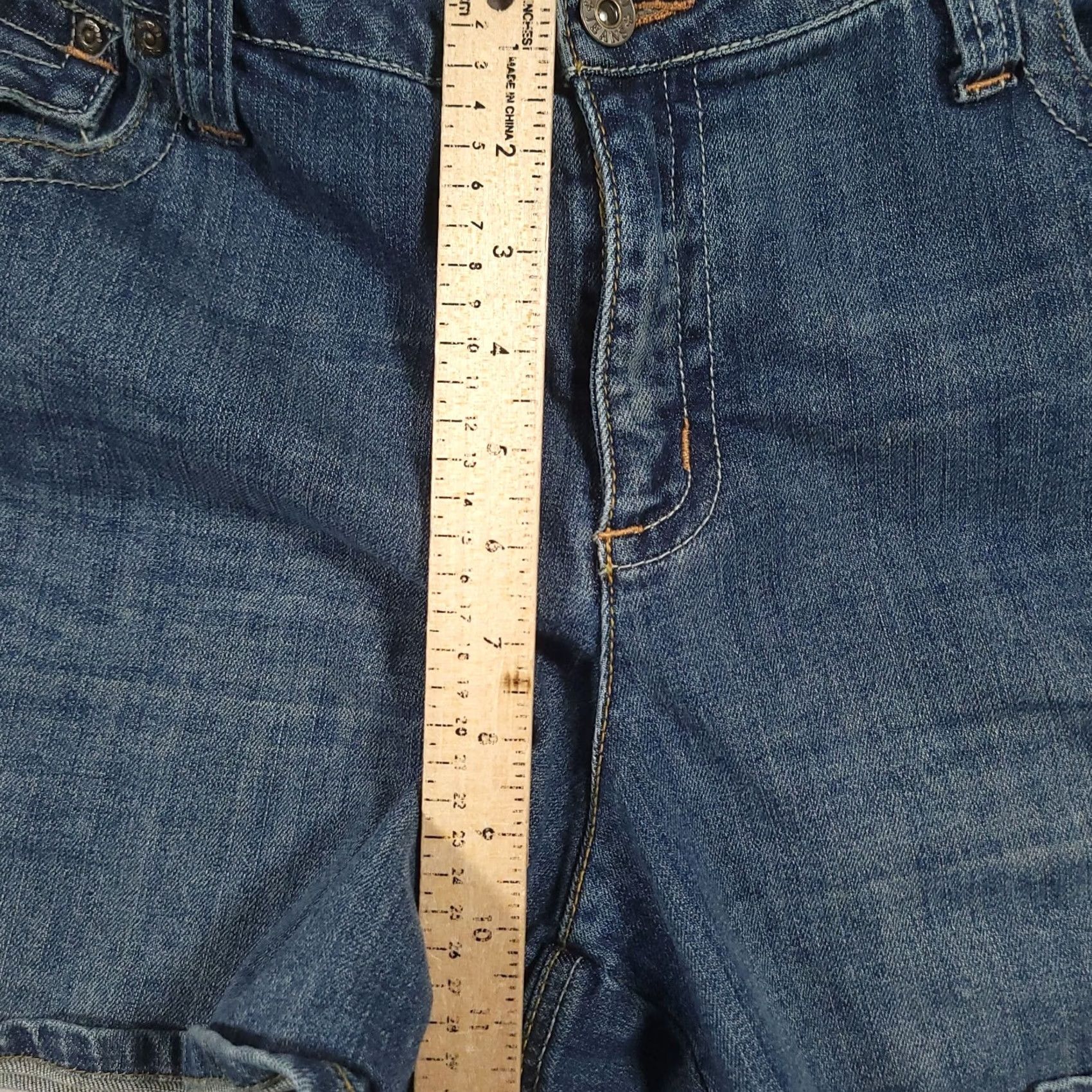 Vintage VINTAGE? No. Title: Cato Shorts Womens Plus Size 18W Blue Jean Denim Stretch Pockets Size 40" / US 18 - 6 Thumbnail