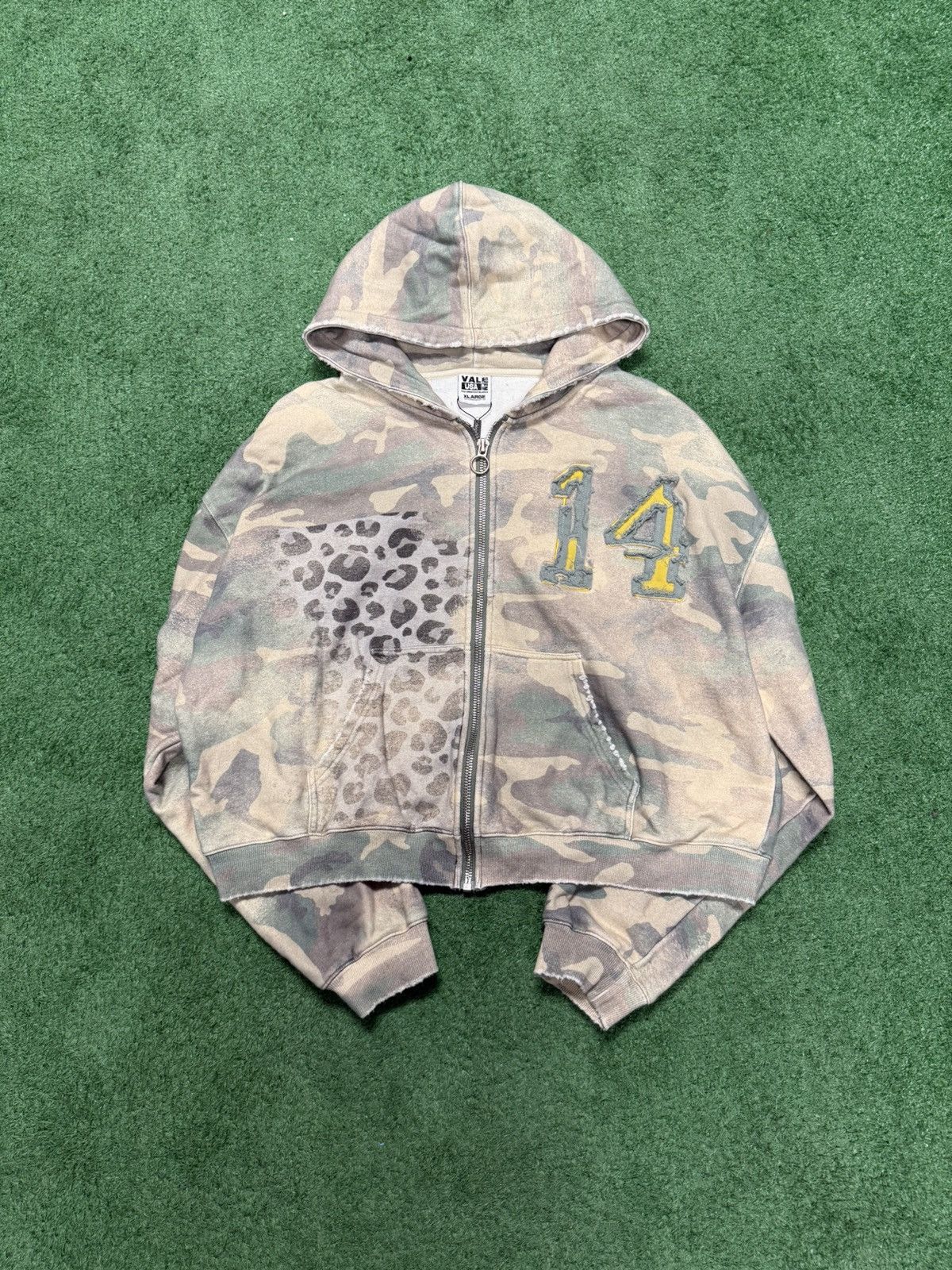 Vale Vale cheetah print camo zip up Size US XL / EU 56 / 4 - 1 Thumbnail