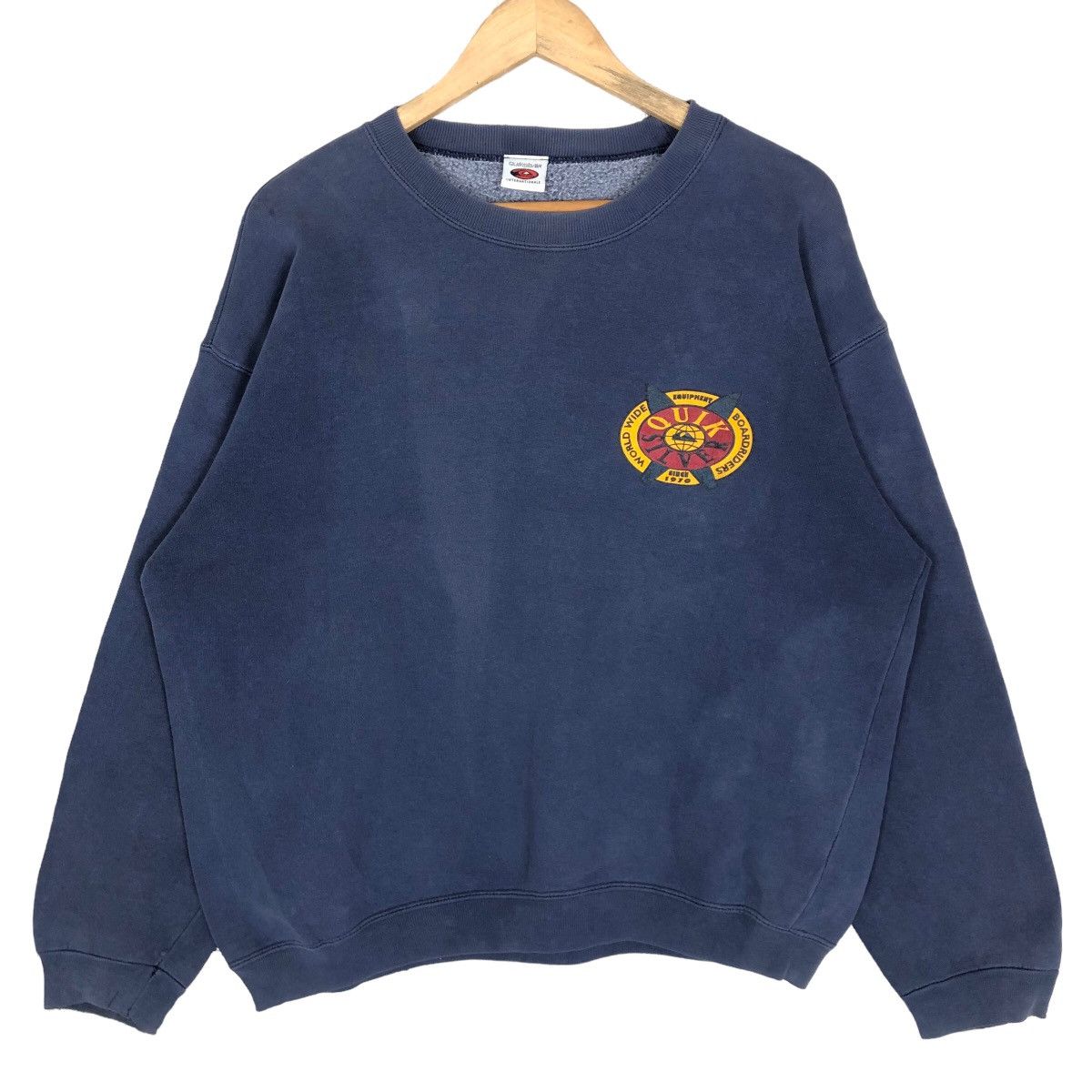 Quiksilver Vintage Quiksilver Crewneck Pullover Sweatshirt Big Logo Size US L / EU 52-54 / 3 - 2 Thumbnail