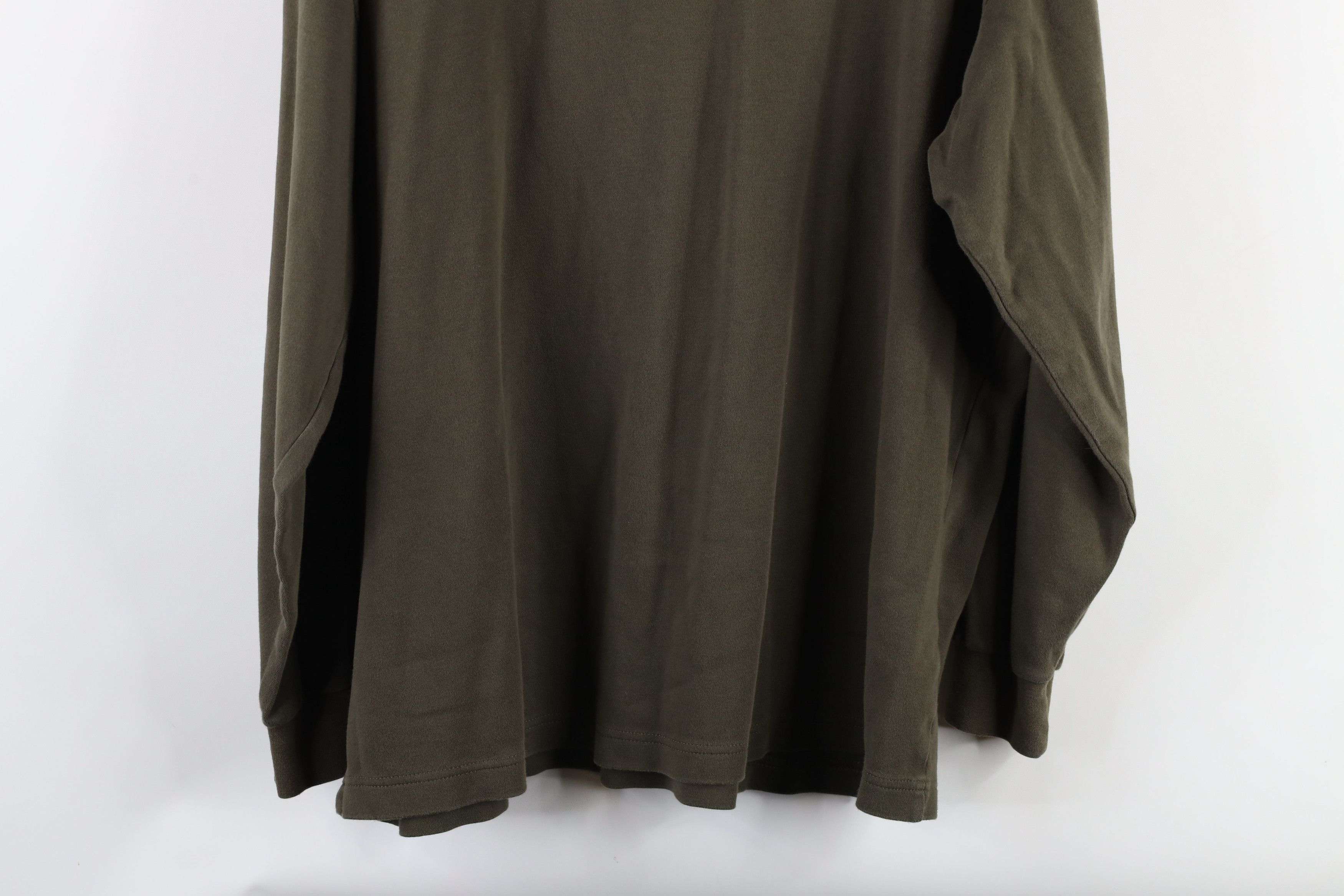 Vintage × Woolrich Woolen Mills Vintage 90s Woolrich Mock Neck Long Sleeve T-Shirt Green USA Size US L / EU 52-54 / 3 - 7 Thumbnail