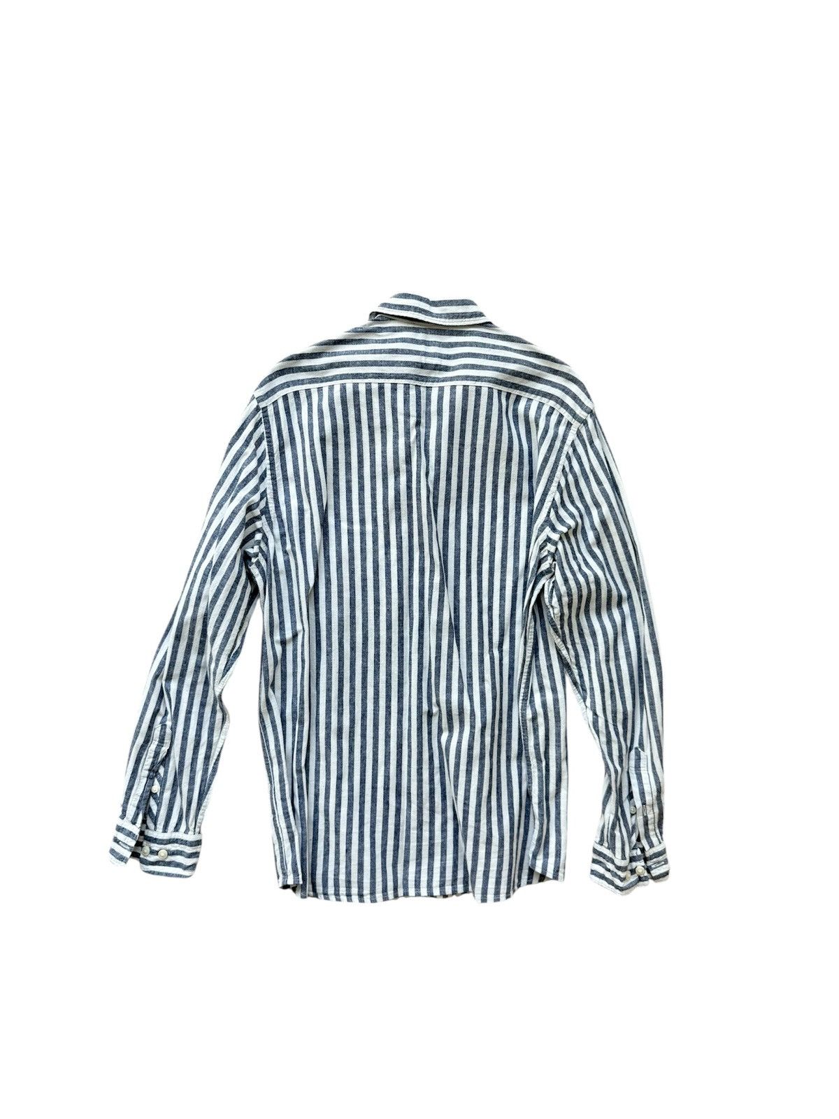 Zara H&M Men’s Regular Fit Striped Shirt, Blue, Size M Size US M / EU 48-50 / 2 - 3 Thumbnail
