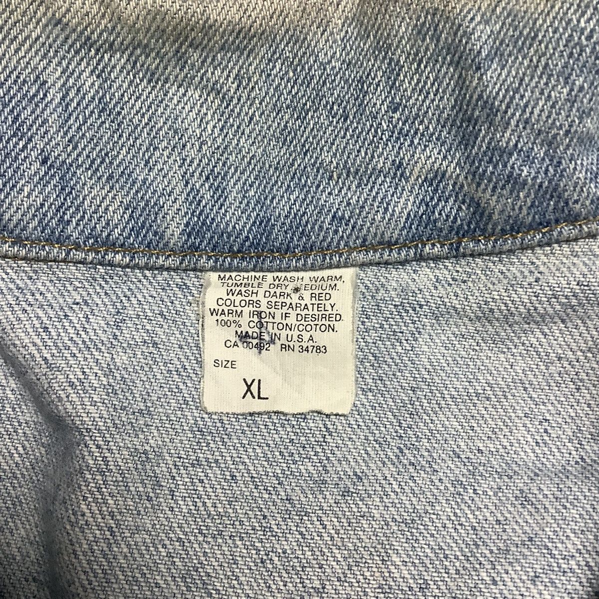 Lee × Vintage 90s Vintage Lee Blue Denim Jacket Size US XL / EU 56 / 4 - 7 Thumbnail