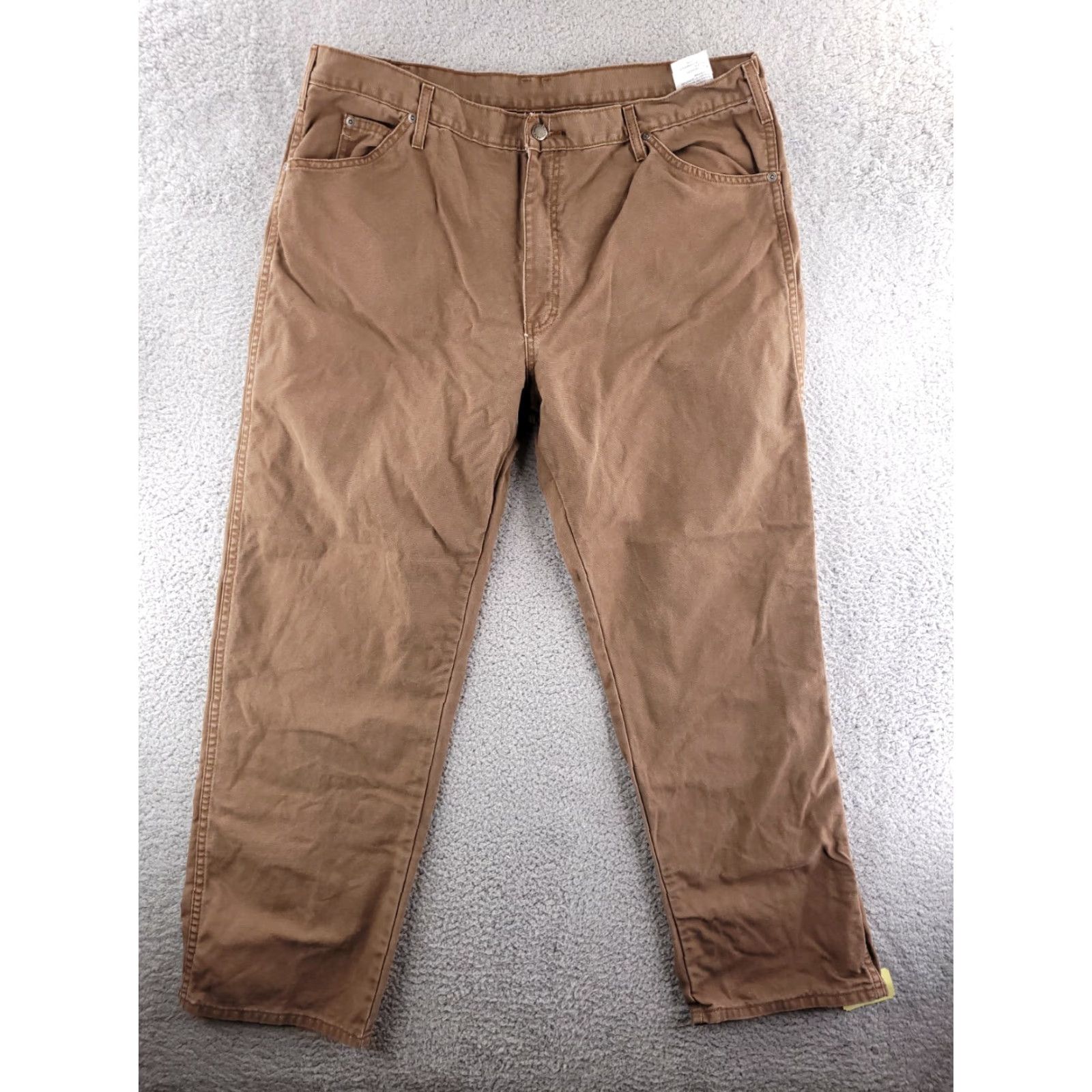 Dickies Dickies Canvas Pants Mens 38x31 Relaxed Straight Brown Workwear Size US 38 / EU 54 - 4 Thumbnail