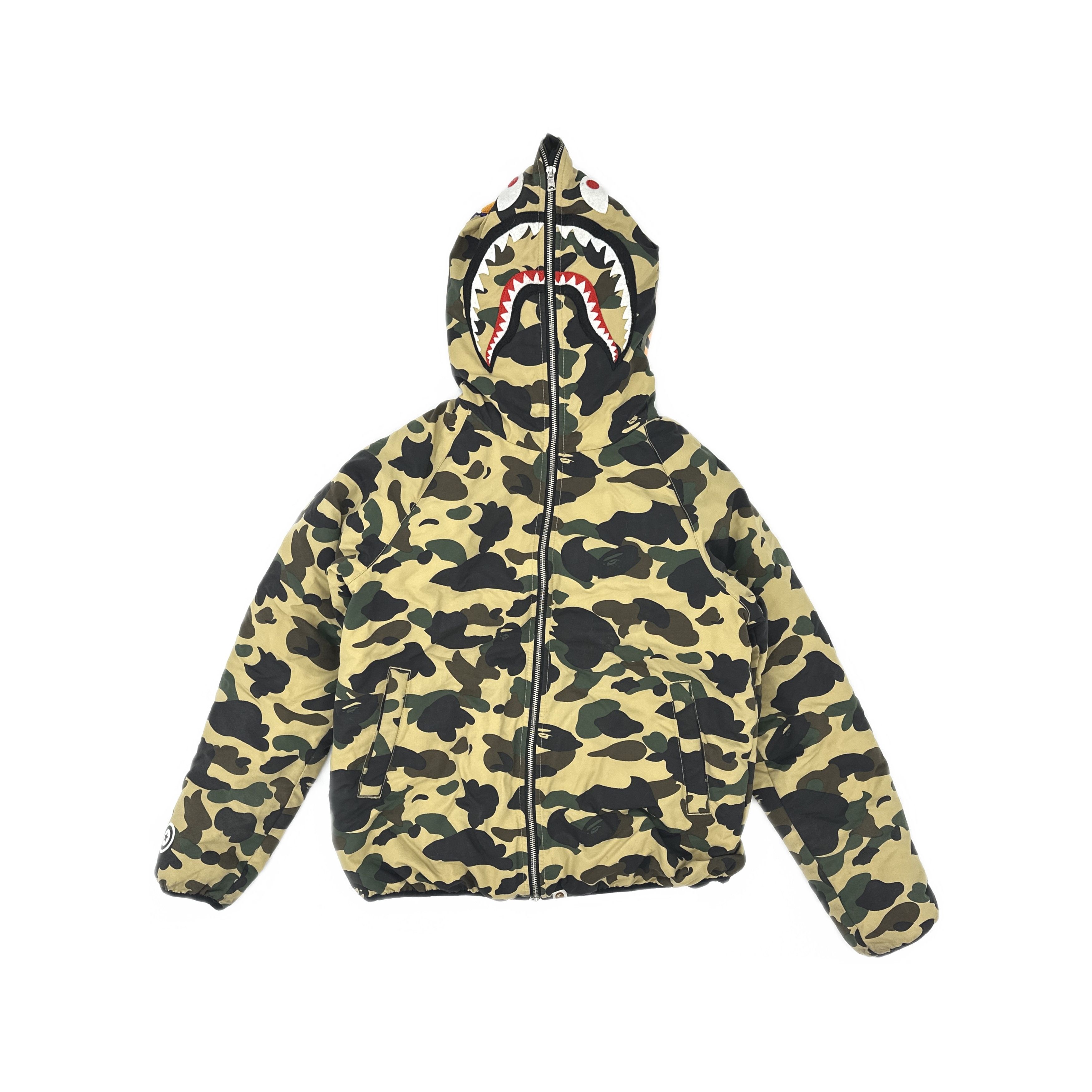 Bape A Bathing Ape Shark Camo Hooded Jacket Size L Size US L / EU 52-54 / 3 - 1 Thumbnail
