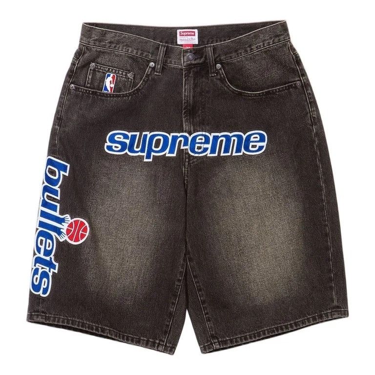 Nike × Supreme Supreme Nike Denim Short Black BNWT | Grailed