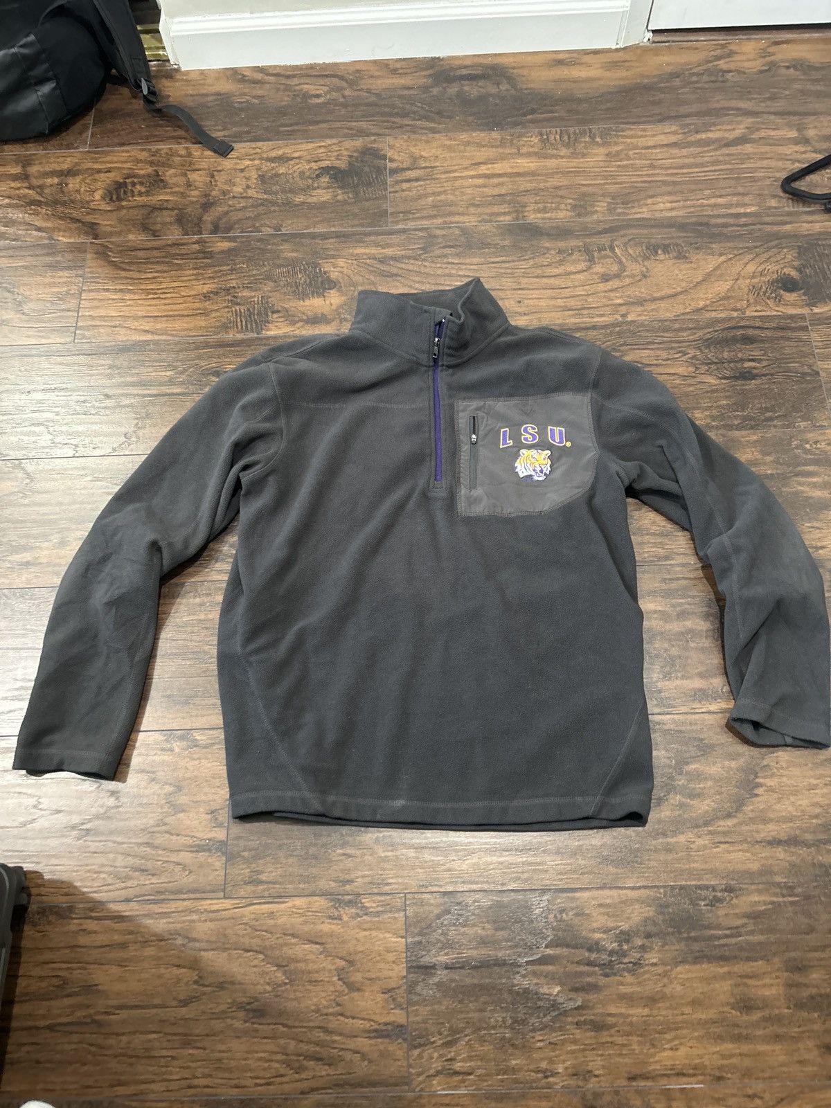 Colosseum Athletics LSU grey fleece quarterzip Size US L / EU 52-54 / 3 - 1 Thumbnail