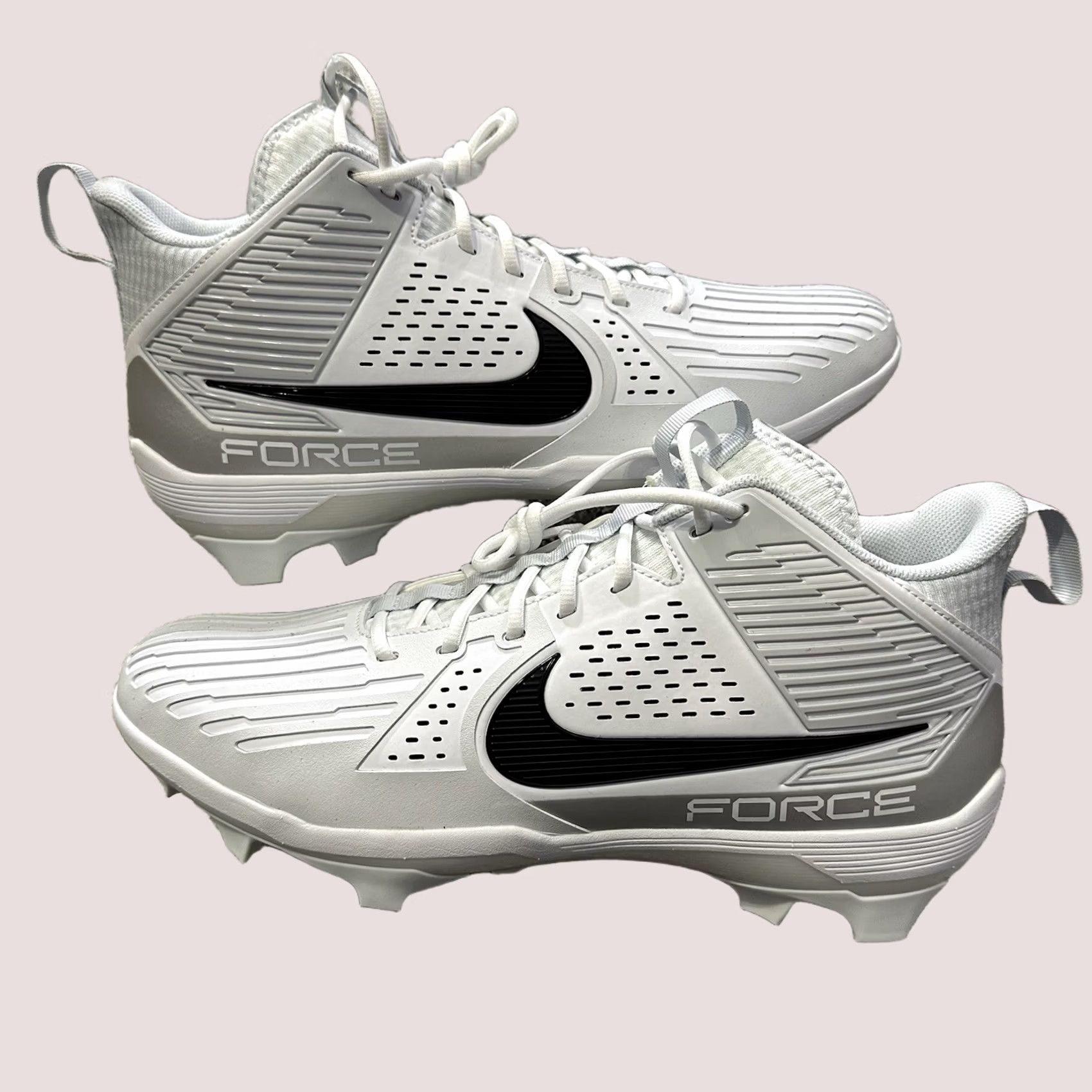 Nike Nike Force Savage Pro 3 Football Cleats Mens Size 16 White Grey DA5453-108 Size US 15 / EU 48 - 1 Thumbnail