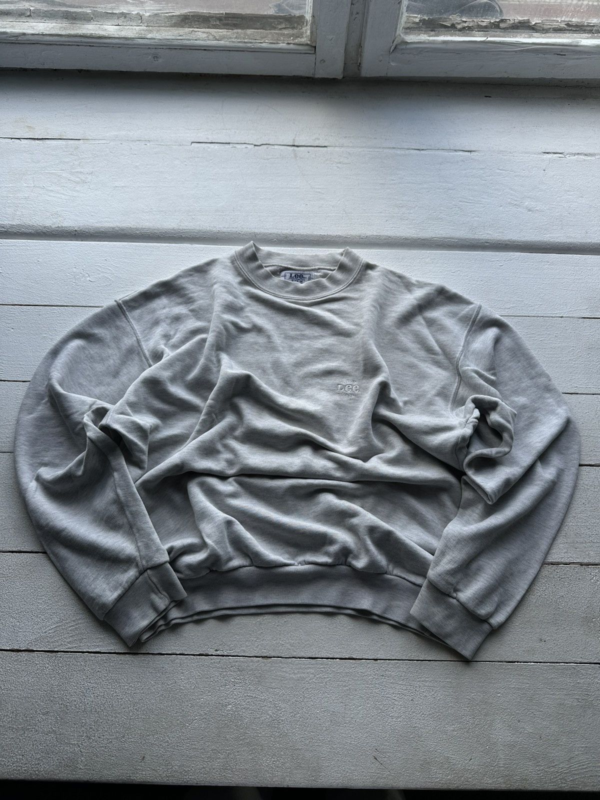 Lee × Vintage 🚨 VINTAGE 90s LEE SANFORIZED oversized sweatshirt Y2k Size US M / EU 48-50 / 2 - 1 Thumbnail