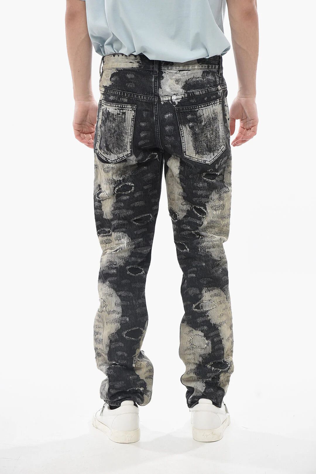 Givenchy og1mm0326 Distressed Jeans in Grey Size US 31 - 2 Thumbnail