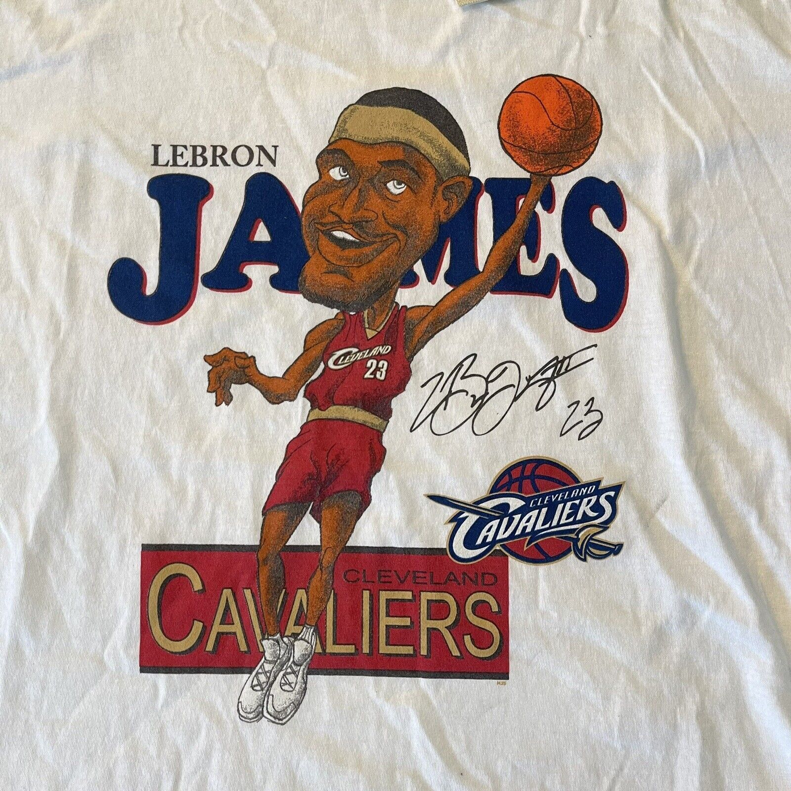 Majestic NWT LeBron James Cavs Caricature T-Shirt L Cleveland NBA Size US L / EU 52-54 / 3 - 3 Thumbnail