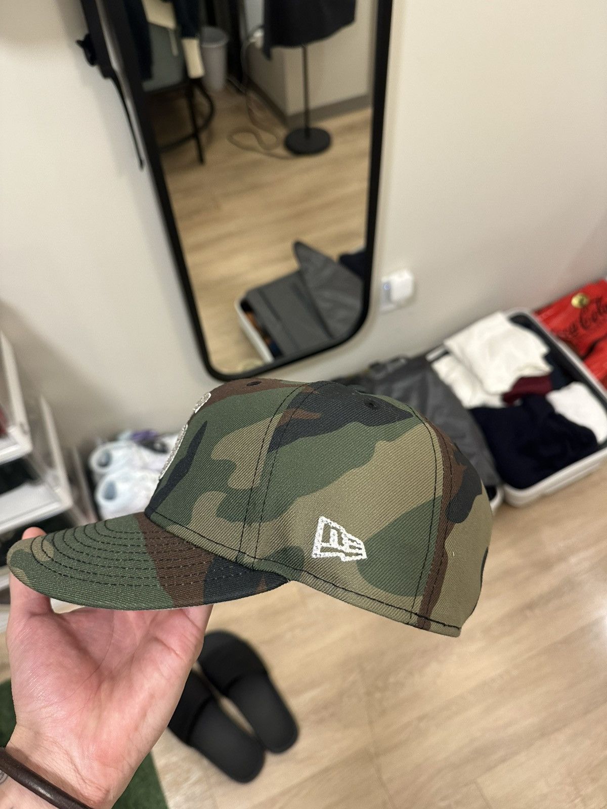 Supreme × Swarovski Supreme Swarovski fitted hat Size ONE SIZE - 2 Thumbnail