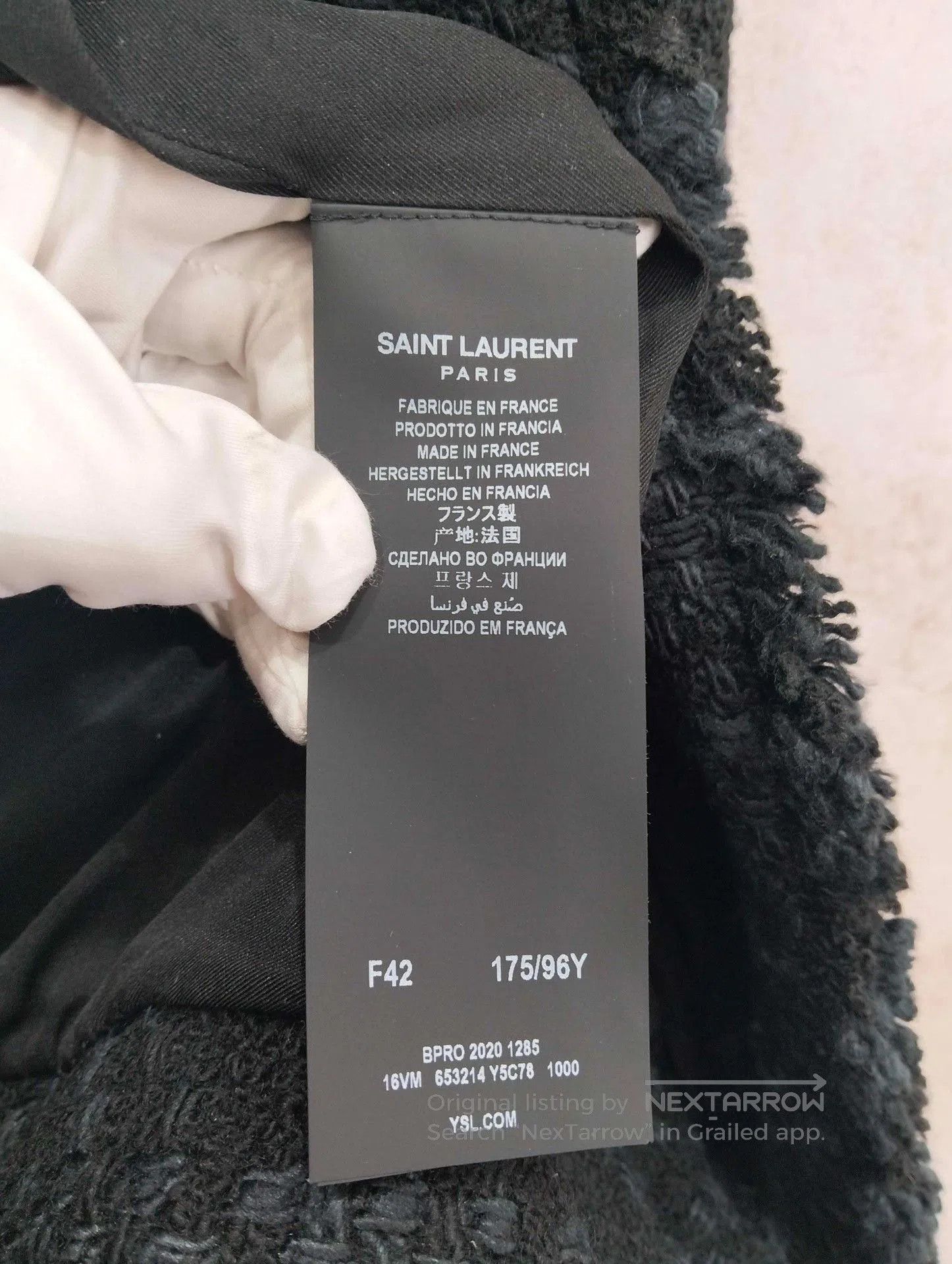 Saint Laurent Paris SAINT LAURENT Black Tweed Woven Jacket. Size M / US 6-8 / IT 42-44 - 5 Thumbnail