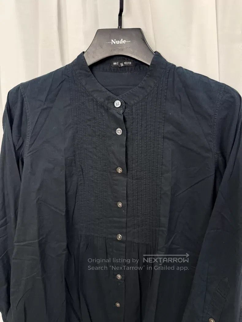 Ann Demeulemeester Ann Demeulemeester Crisp pleated blouse with structured si Size XXS / US 00 / IT 34 - 6 Thumbnail