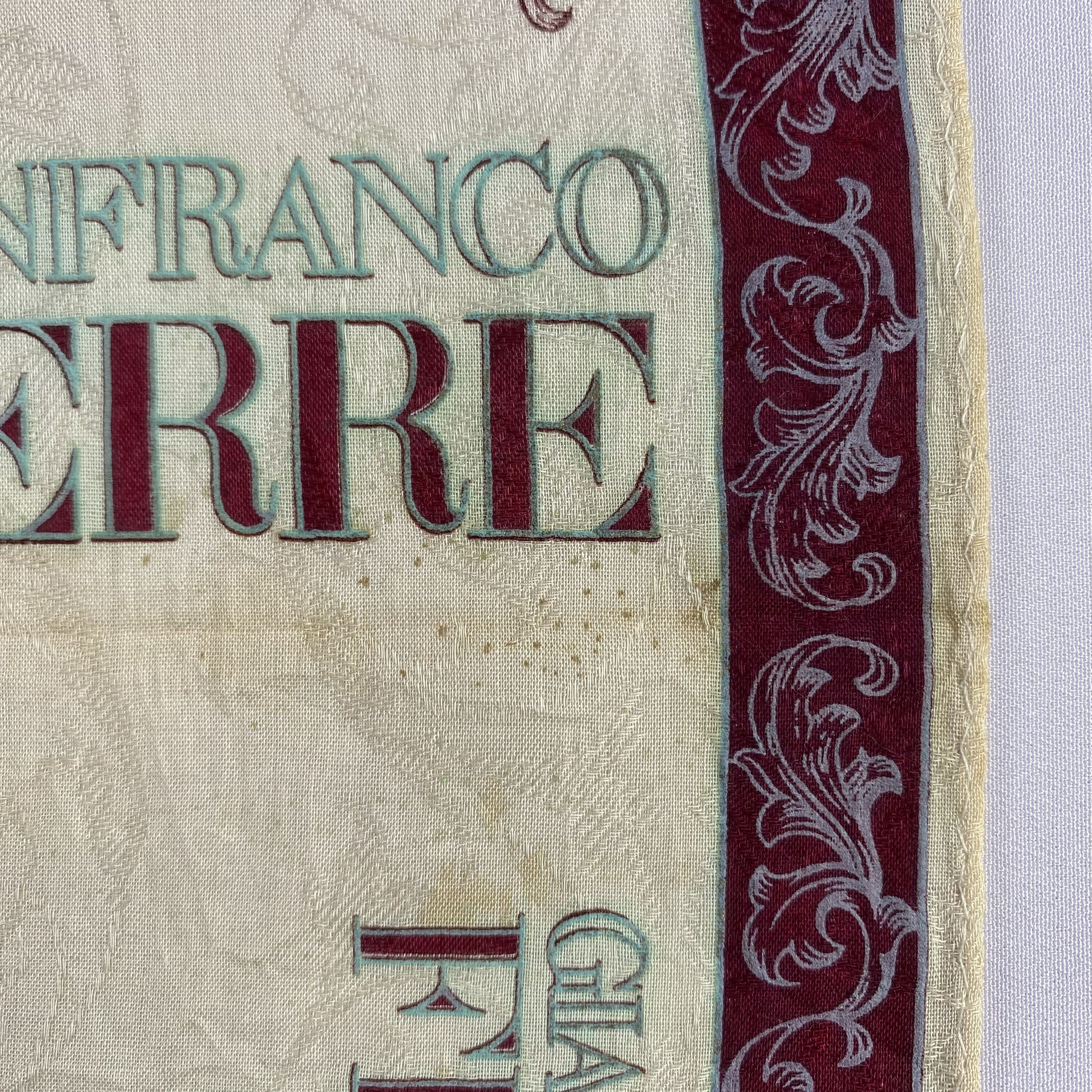 Gianfranco Ferre × Vintage Gianfranco Ferre Handkerchief / Neckerchief / Bandana-P1499 Size ONE SIZE - 7 Thumbnail