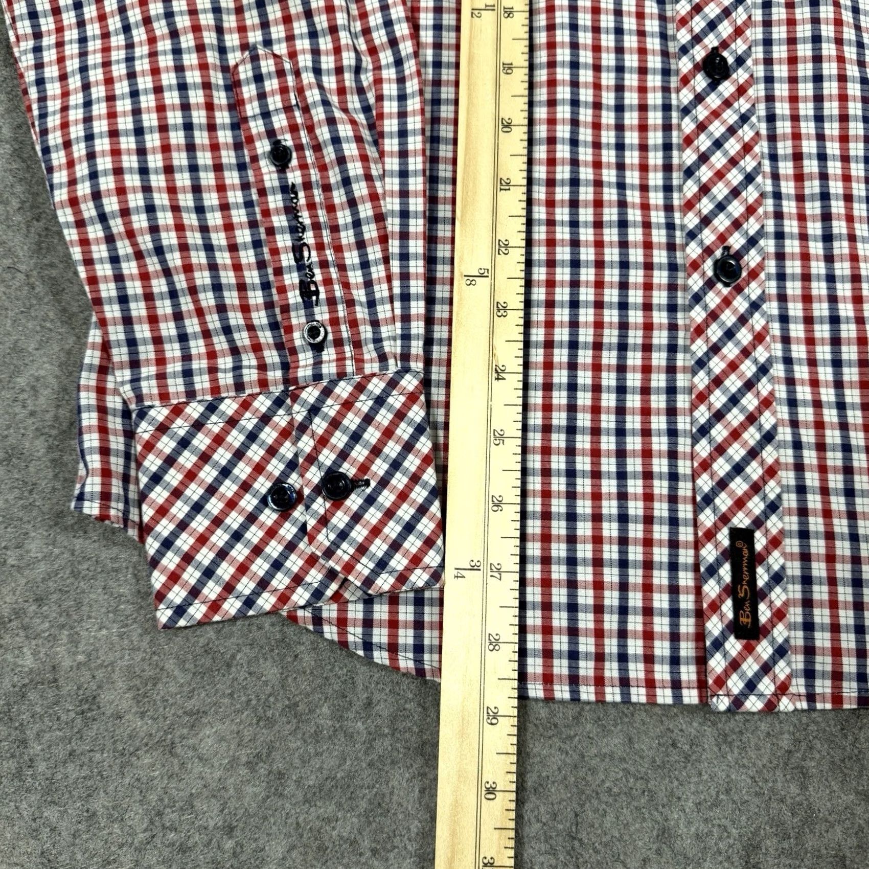 Ben Sherman Ben Sherman Shirt Men Medium Multicolor Plaid Long Sleeve Button-Down Blouse / Shirt Size US M / EU 48-50 / 2 - 5 Thumbnail