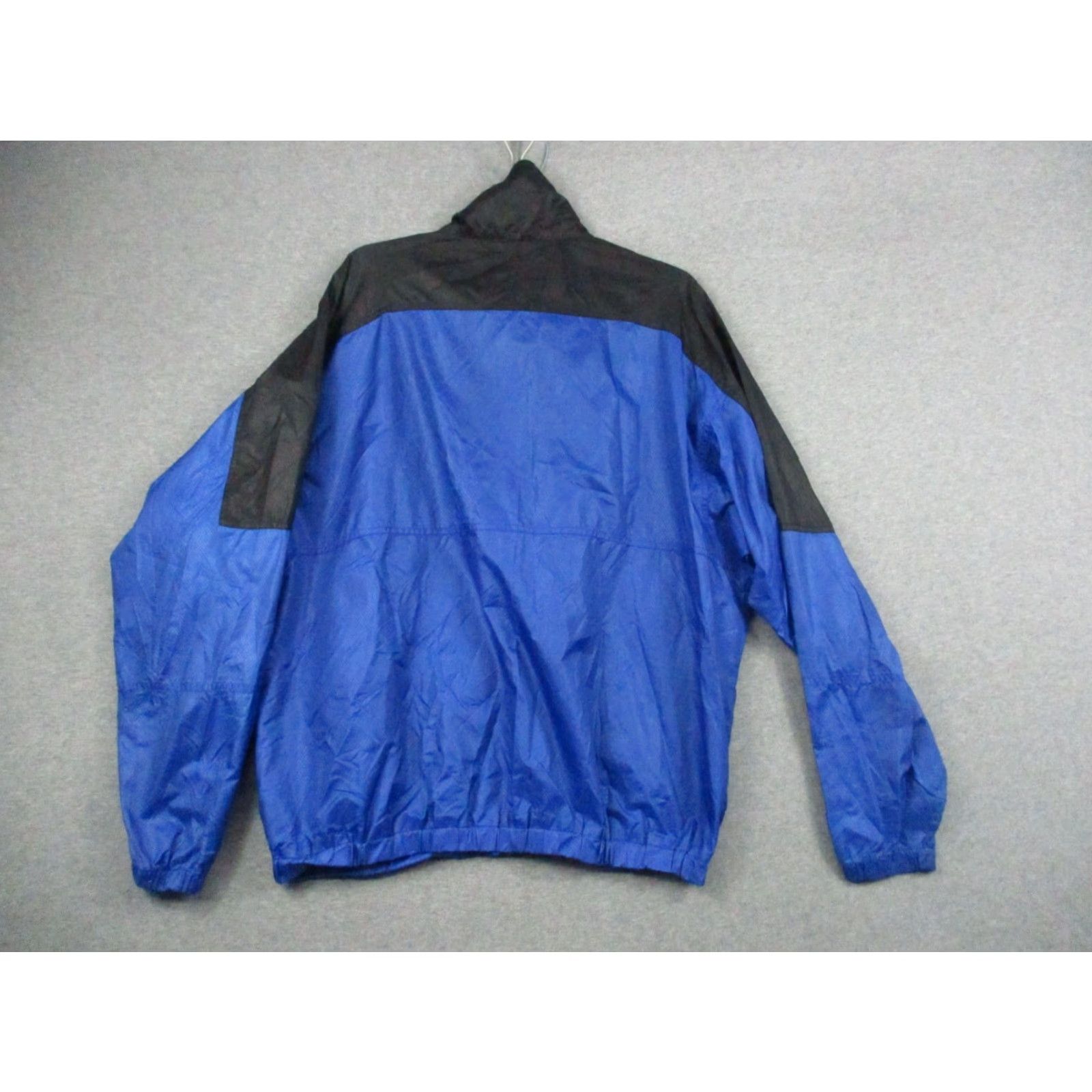 Vintage Vintage Columbia Windbreaker Jacket Mens Large Blue Black 80s Retro Full Zip Size US L / EU 52-54 / 3 - 7 Thumbnail