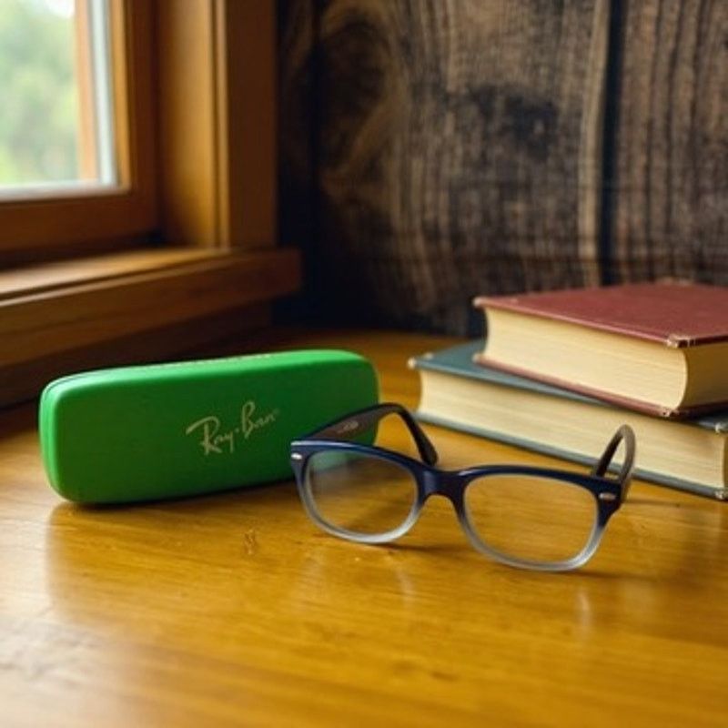 RayBan Ray-Ban Kids Blue Square Full Rim RX Eyeglasses Frames ONLY Size ONE SIZE - 1 Thumbnail