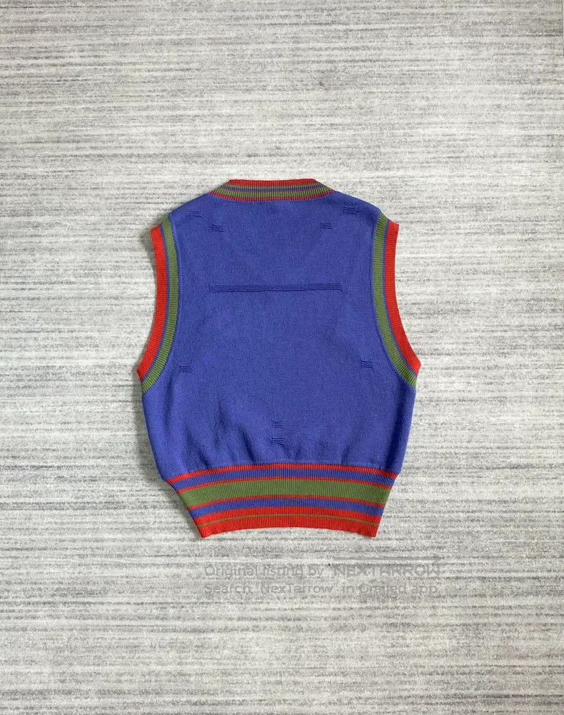Kiko Kostadinov Kiko Kostadinov Dorset Purple Layered Knit Vest Size M / US 6-8 / IT 42-44 - 2 Thumbnail