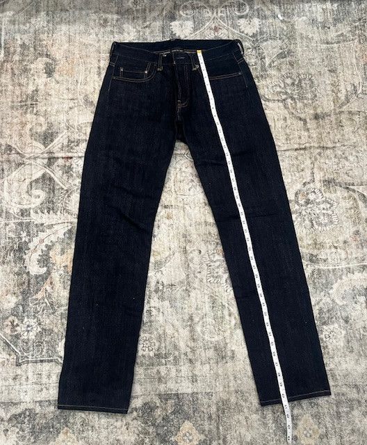 John Elliott John Elliott Raw Denim Jeans – Dark Indigo – Slim Straight Size US 31 - 2 Thumbnail