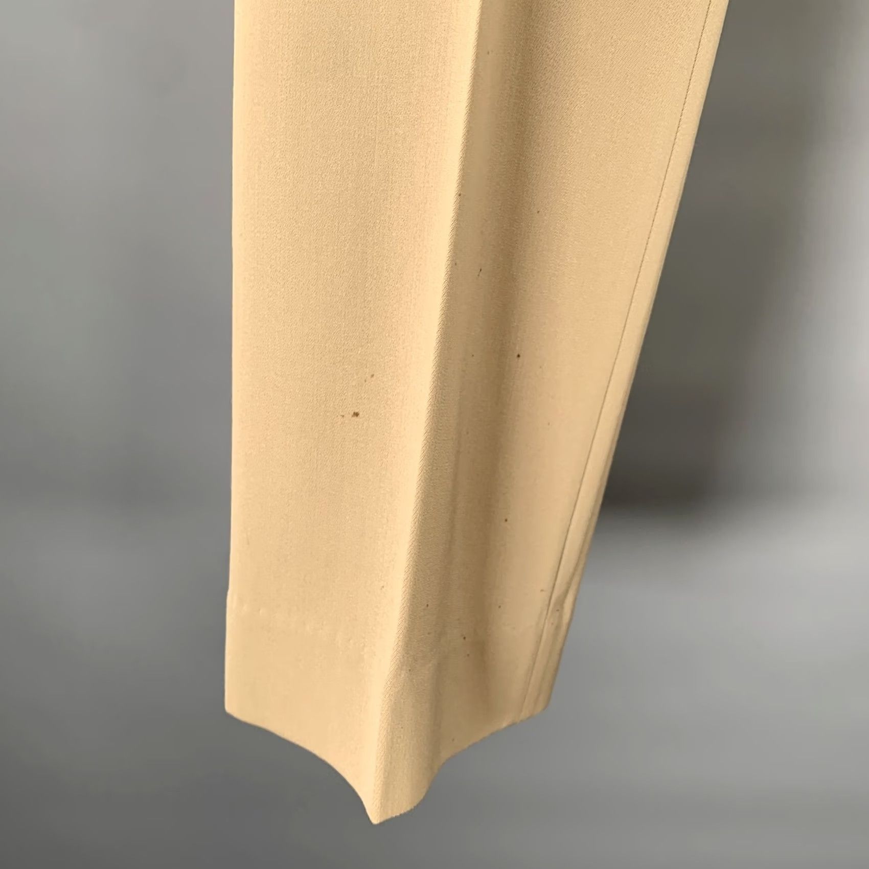 Dolce & Gabbana DOLCE & GABBANA Dress Pants Size 36 Khaki Wool Blend Size 25" / US 0 / IT 36 - 3 Thumbnail
