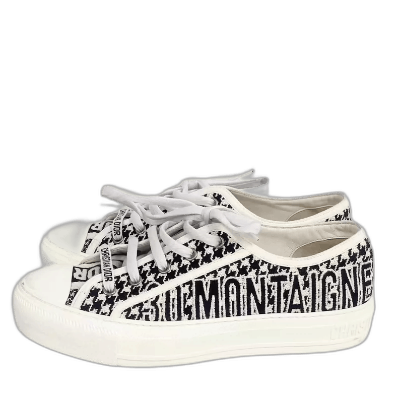 Dior Houndstooth Print Sneakers Size 37-2506