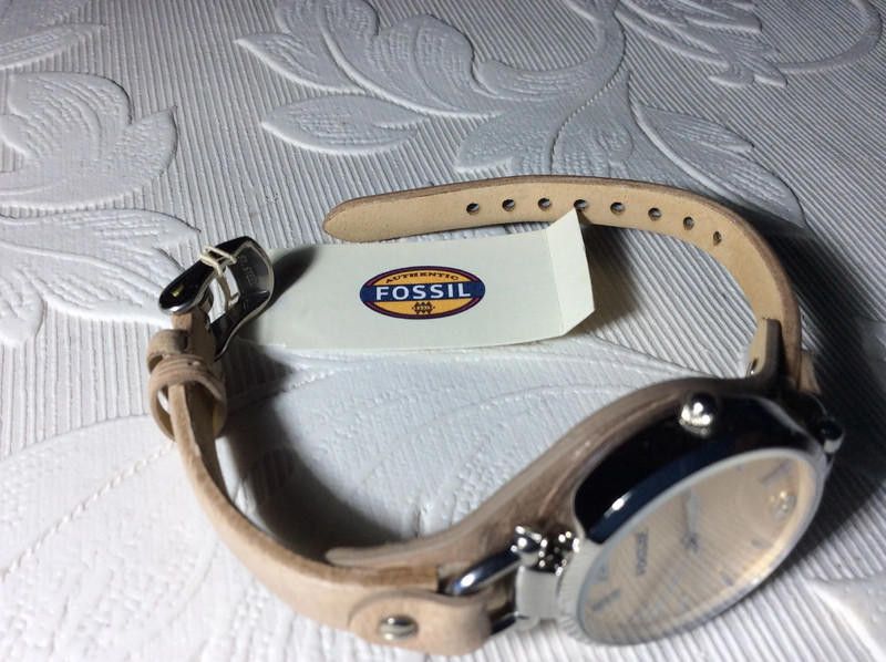 Fossil Fossil ladies beige dial leather strap watch Size ONE SIZE - 7 Thumbnail