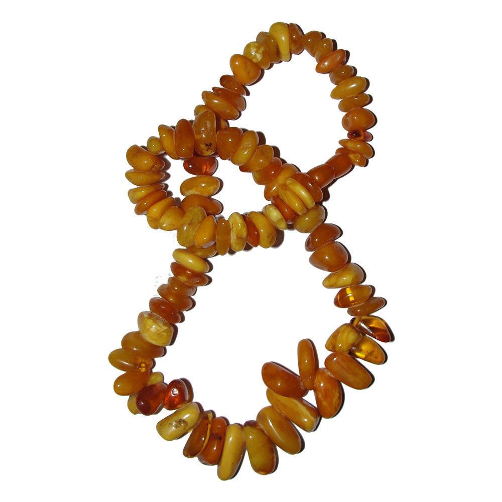 Handmade Large Baltic and Cognac Amber Nugget Bead Necklace Size ONE SIZE - 3 Thumbnail