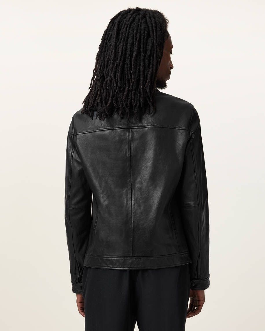 Allsaints All Saints Leather Jacket Size US L / EU 52-54 / 3 - 2 Thumbnail