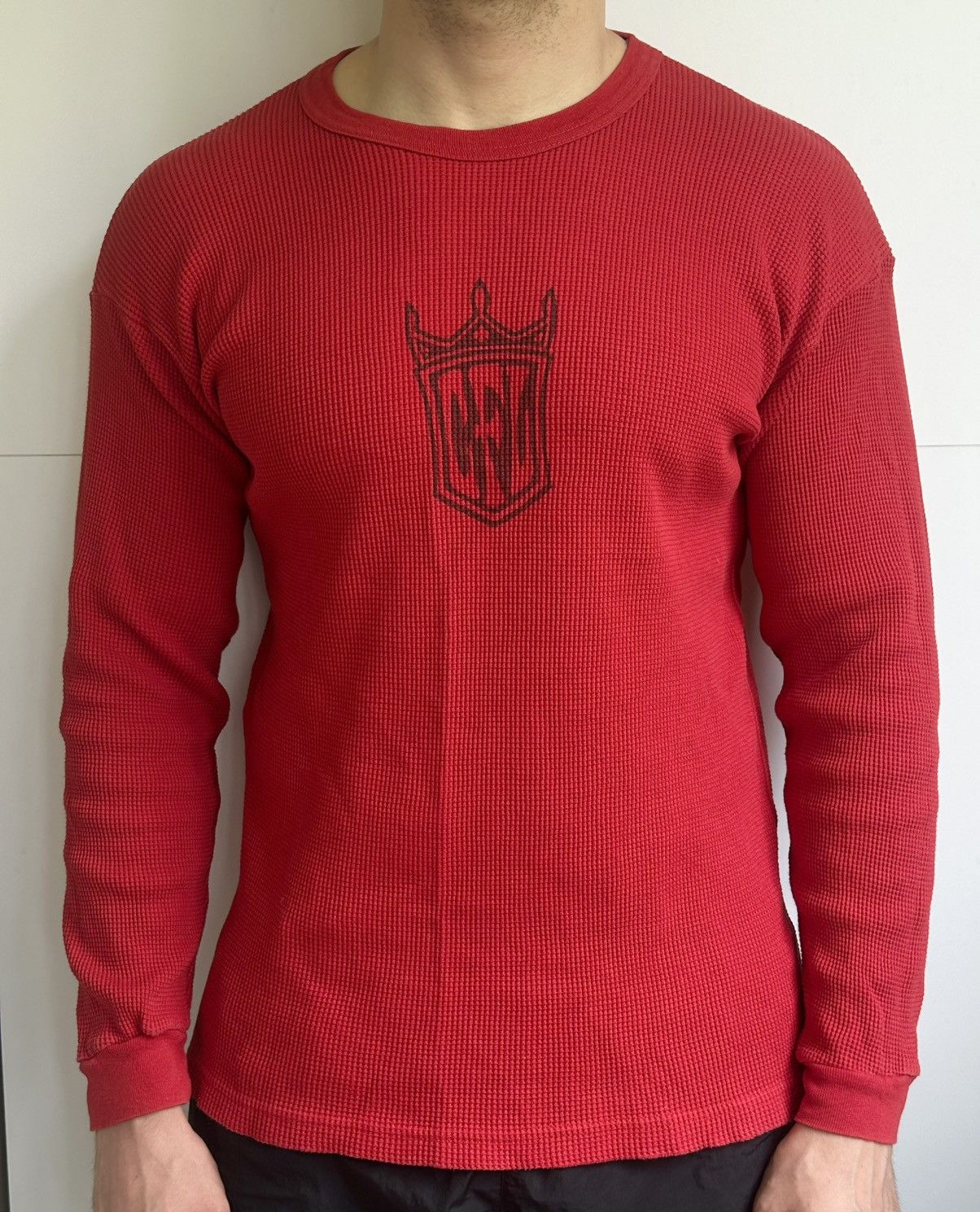 Harley Davidson × Vintage × West Coast Choppers Vintage West Coast Choppers Long Sleeve Logo Red Size M Size US M / EU 48-50 / 2 - 1 Thumbnail