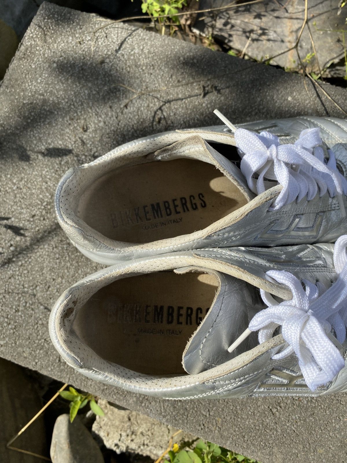 Dirk Bikkembergs Dirk Bikkembergs Leather Silver Sneakers Made in Italy Size US 8 / IT 38 - 10 Thumbnail