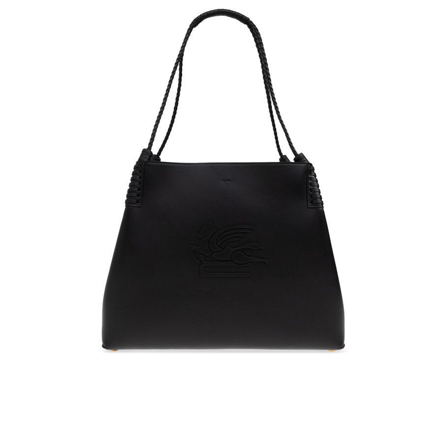 Etro ETRO Libra Shopper Black Leather Shoulder Bag New And Authen Size ONE SIZE - 1 Thumbnail