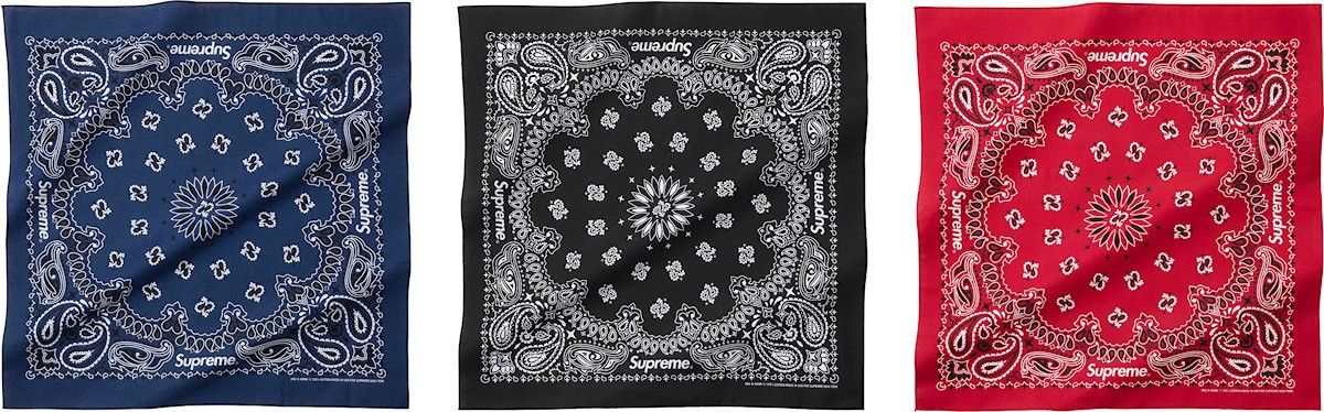 Supreme Supreme Hav A Hank Bandanas pack of 3 Size ONE SIZE - 1 Thumbnail