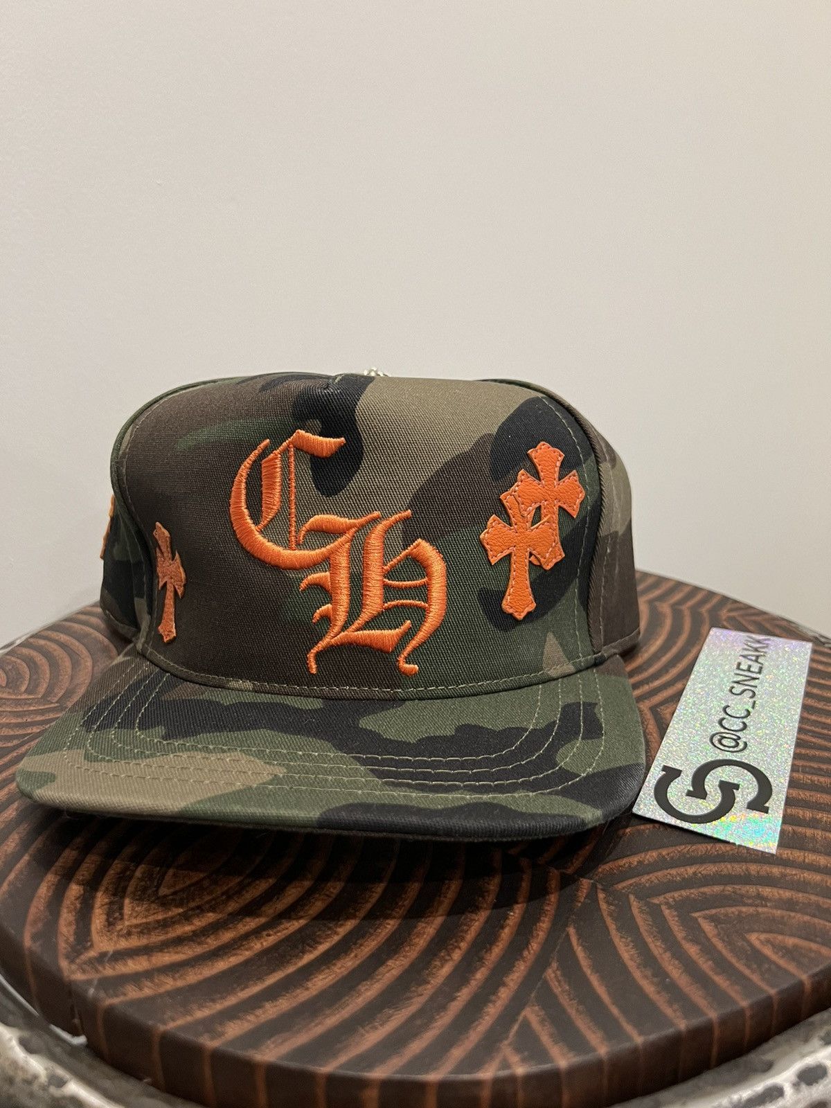 Chrome Hearts Chrome Hearts EXCLUSIVE Cross Patch Hat Camo
