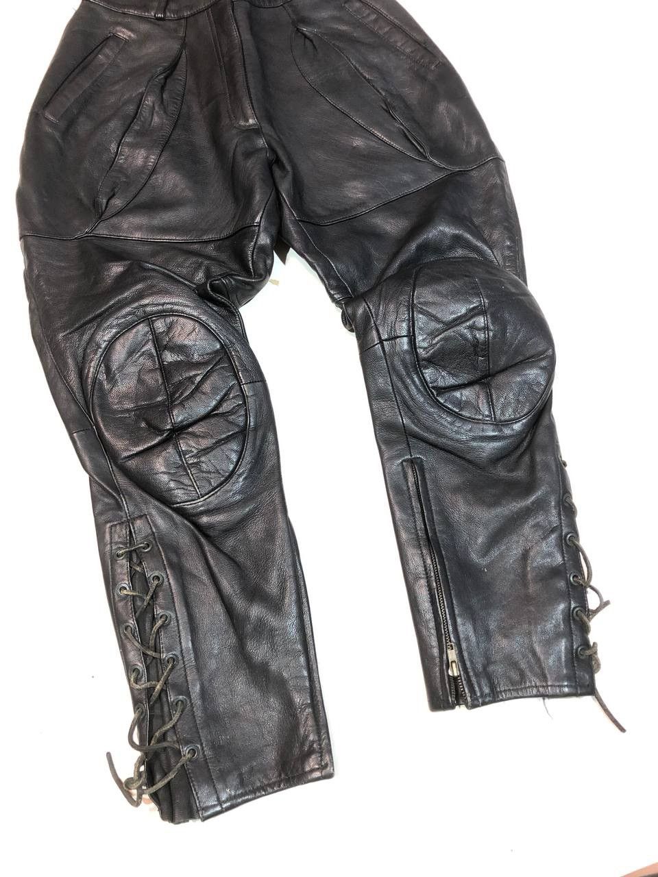 Vintage Vintage Rare Avangarde Racing Moto Biker Leather Pants Size US 30 / EU 46 - 6 Thumbnail