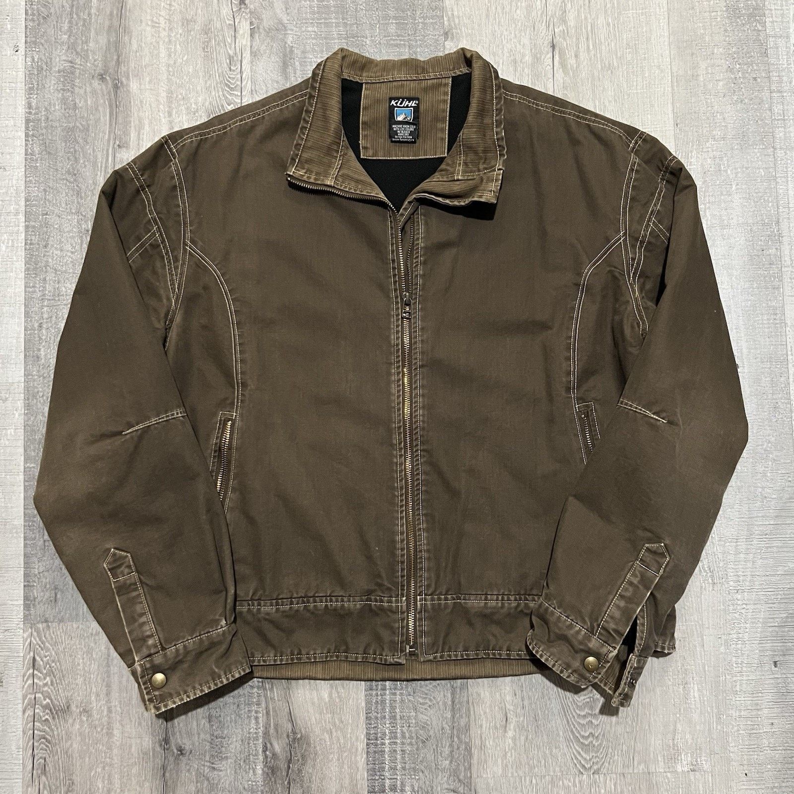 Kuhl KUHL Burr Jacket Womens XL Brown Vintage Patina Dye Canvas Size XL / US 12-14 / IT 48-50 - 1 Thumbnail