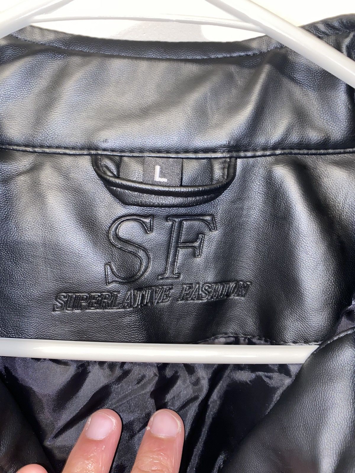 Genuine Leather Superlative Fashion Leather Jacket (Black) Size US L / EU 52-54 / 3 - 7 Thumbnail