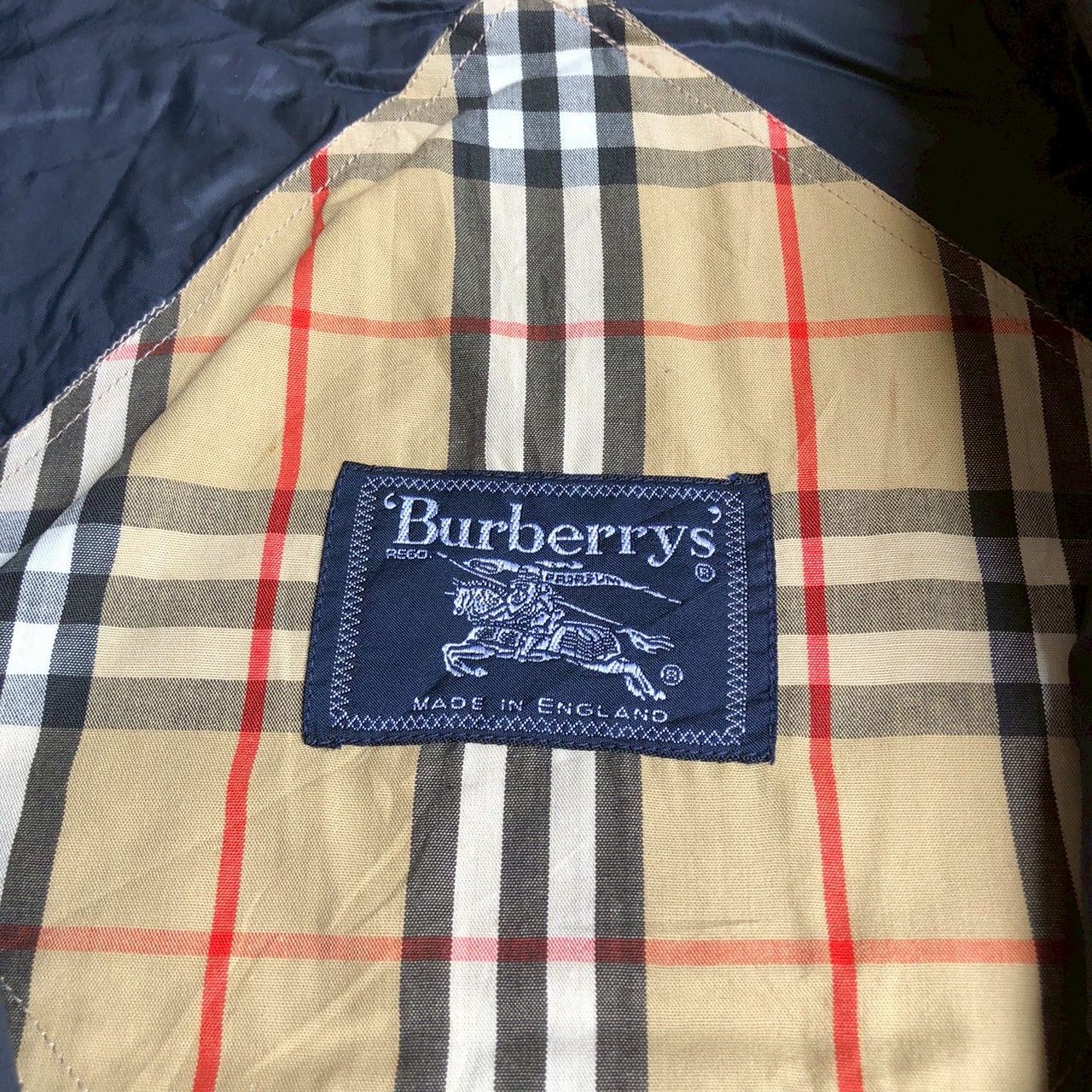 Burberry Vintage 90s Burberrys Nova Check Lined Yellow Jacket Size US L / EU 52-54 / 3 - 10 Thumbnail