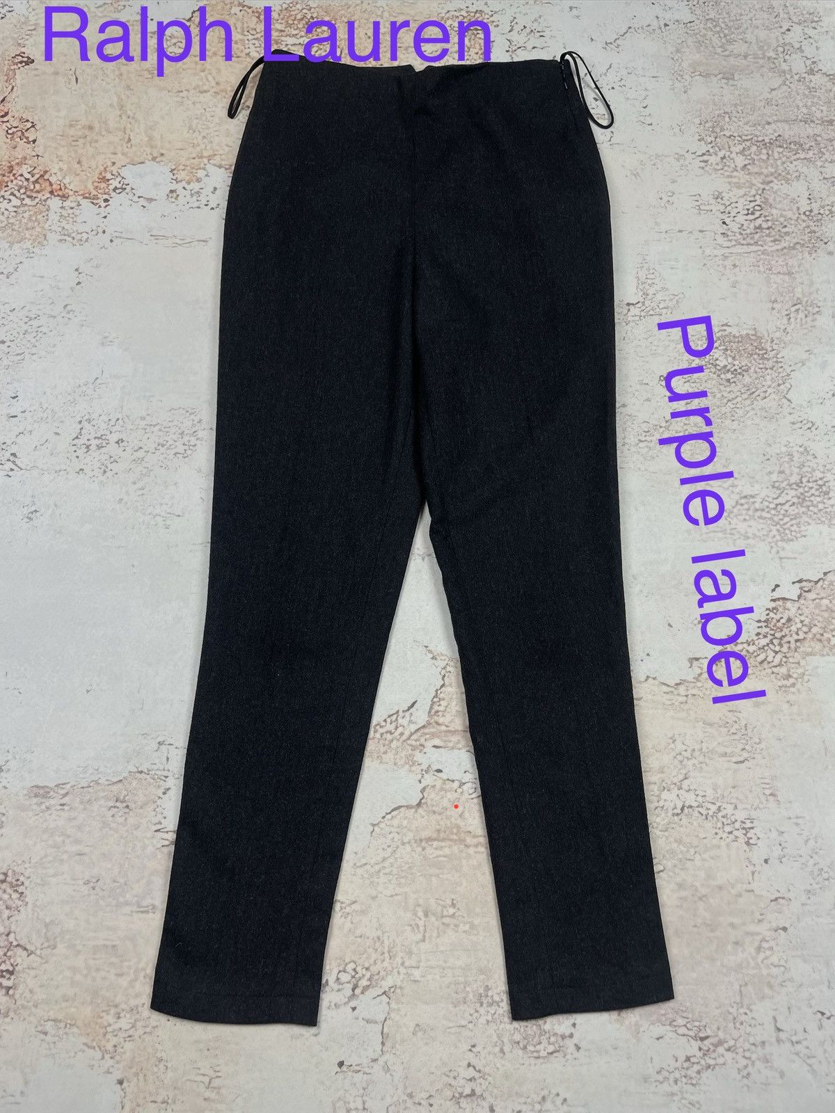 Ralph Lauren Purple Label Ralph Lauren Purple Label XS Slim Fit Black Wool Cashmere Size 26" / US 2 / IT 38 - 1 Thumbnail