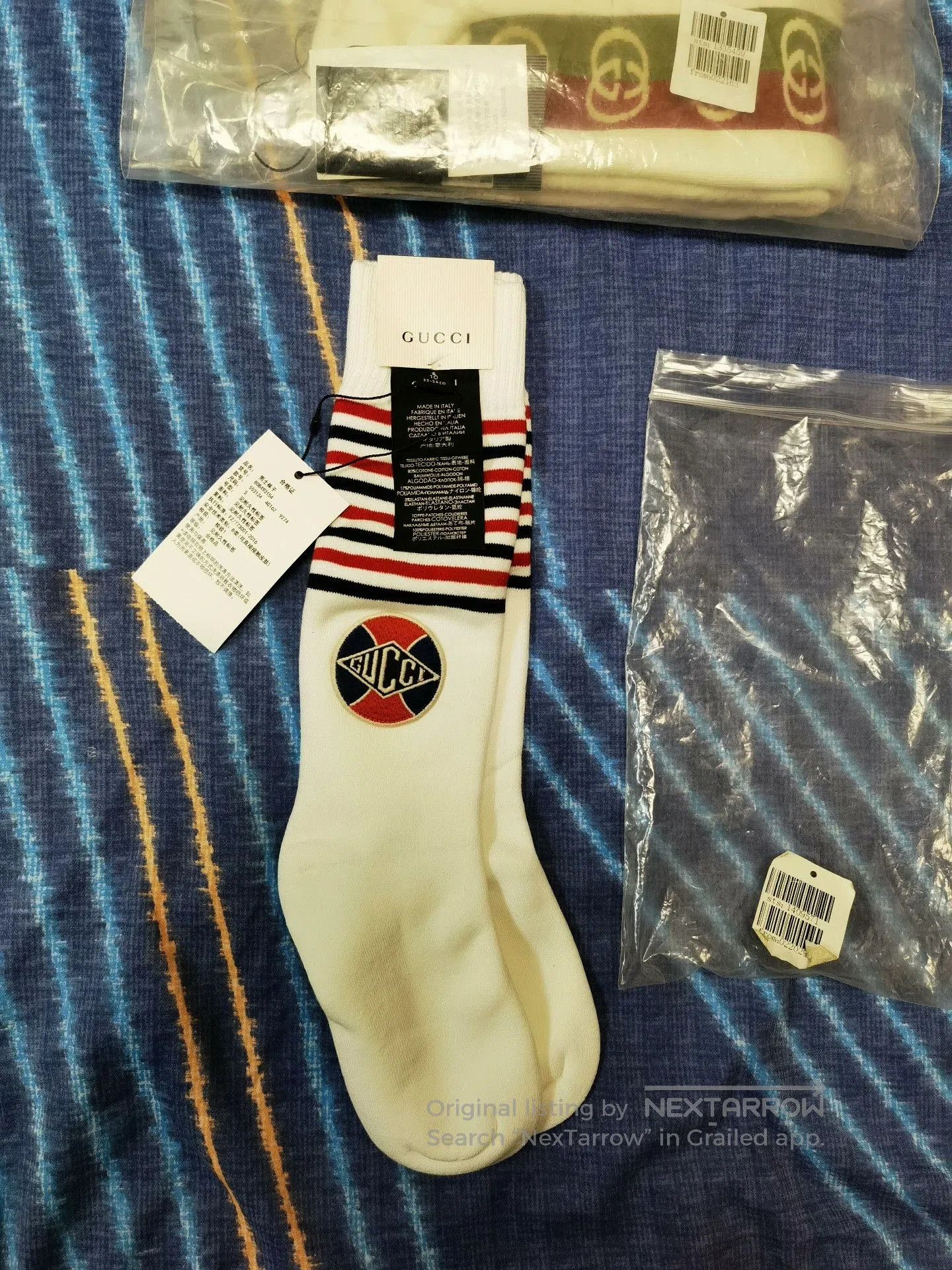 Gucci Gucci Tennis Sport Long Socks. Size ONE SIZE - 1 Thumbnail