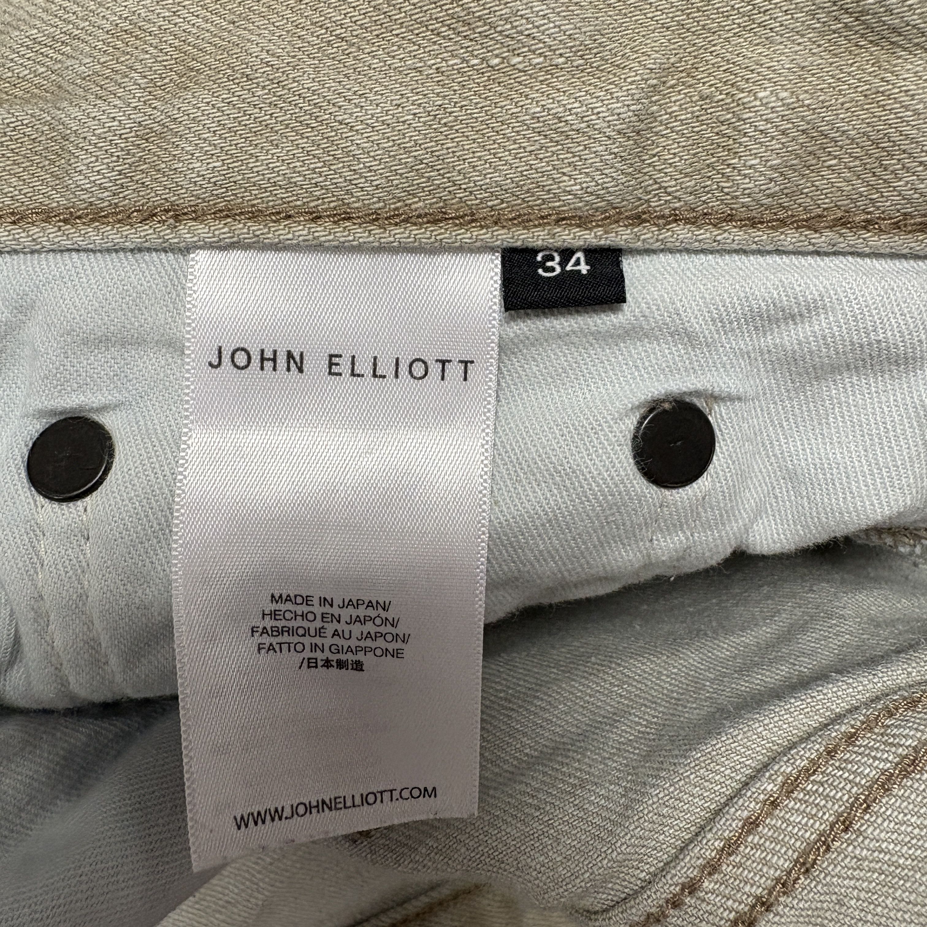 Levi's John Elliott Jeans Slim/Skinny Light Tan/Beige Japan, 34x34 Size US 34 / EU 50 - 4 Thumbnail