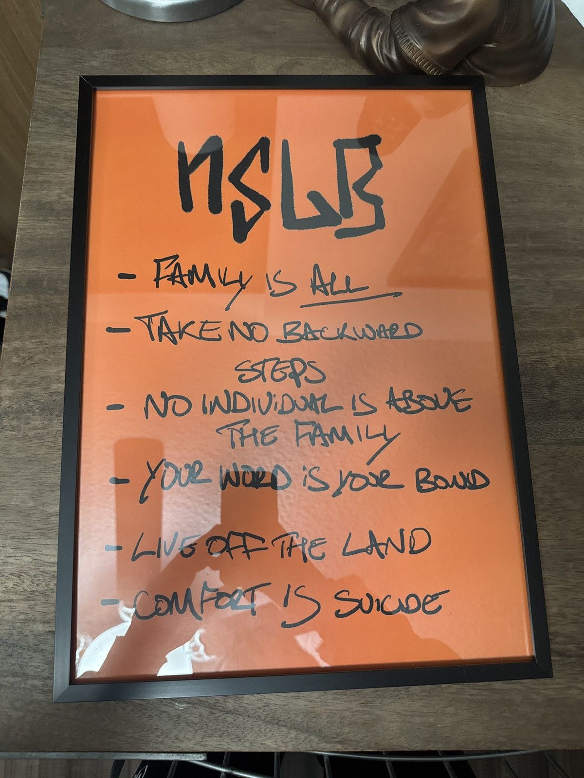 Gymshark NSLB no soldier left behind 6 laws poster frame Size ONE SIZE - 1 Thumbnail