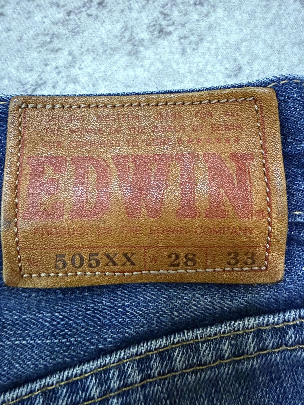 Edwin Vintage Edwin 505XX Orange Tag Cropped Cut Distressed Denim Size US 28 / EU 44 - 11 Thumbnail