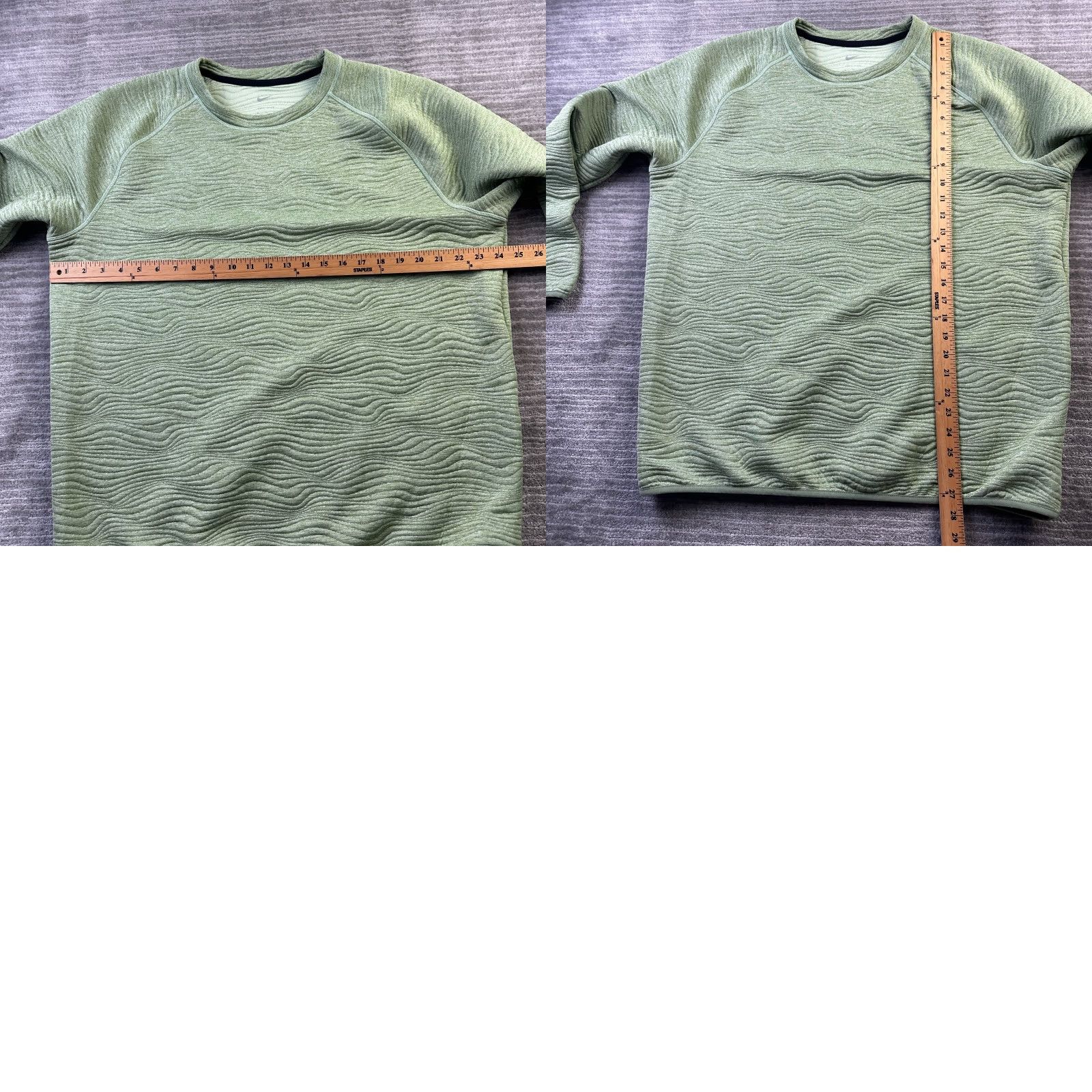 Nike Nike Sweater Mens XL Green Crew Dri Fit Pullover Sports Christmas Winter Men Shirt Sweatshirt Size US XL / EU 56 / 4 - 8 Thumbnail