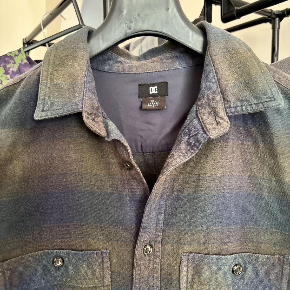 DC DC Flannel Shirt Rare Pattern SK8 Grunge Style Size US L / EU 52-54 / 3 - 4 Thumbnail